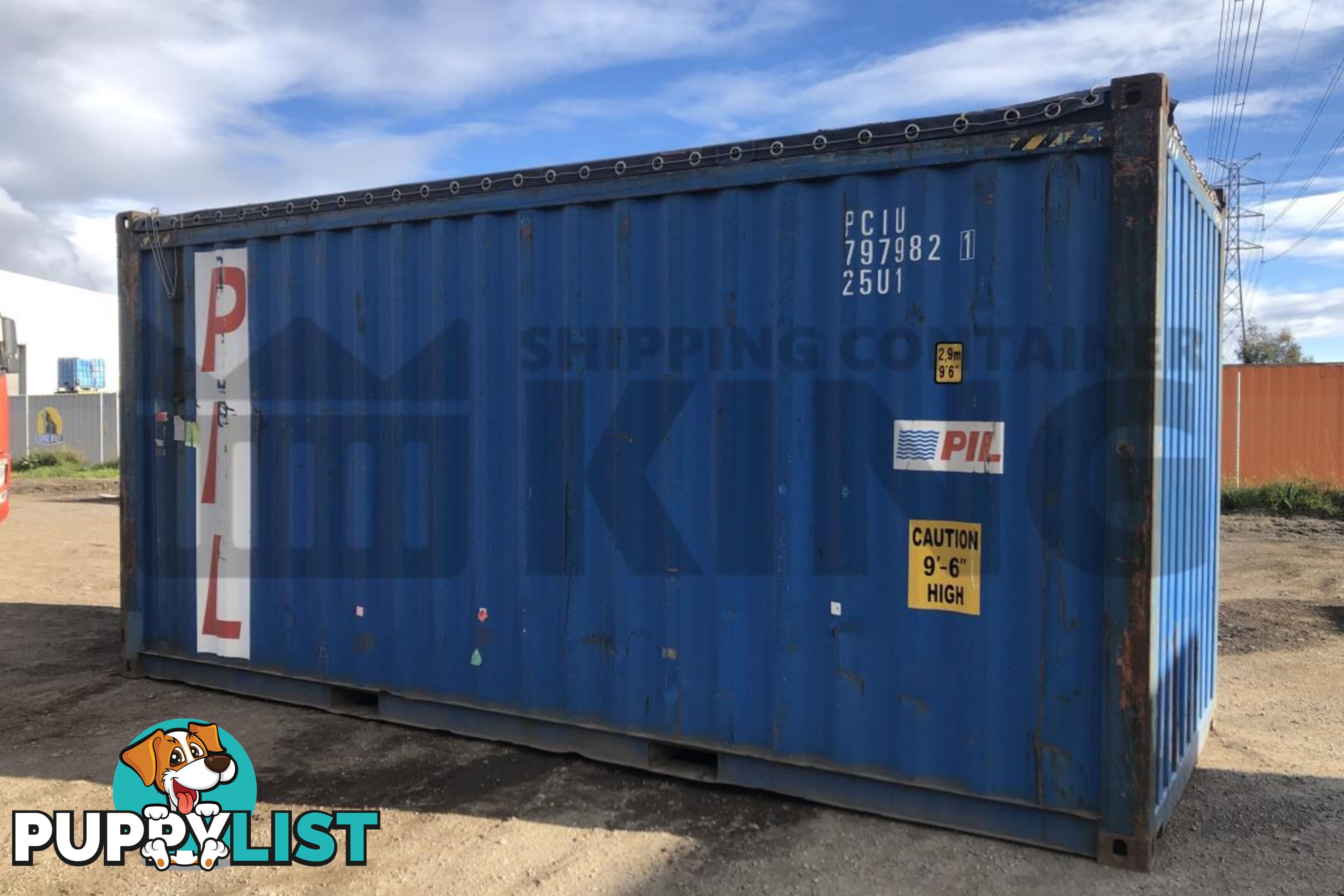 20' HIGH CUBE OPEN TOP SHIPPING CONTAINER (TARP AND BOWS)