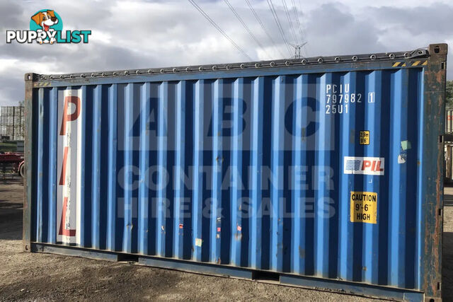 20' HIGH CUBE OPEN TOP SHIPPING CONTAINER (TARP AND BOWS)