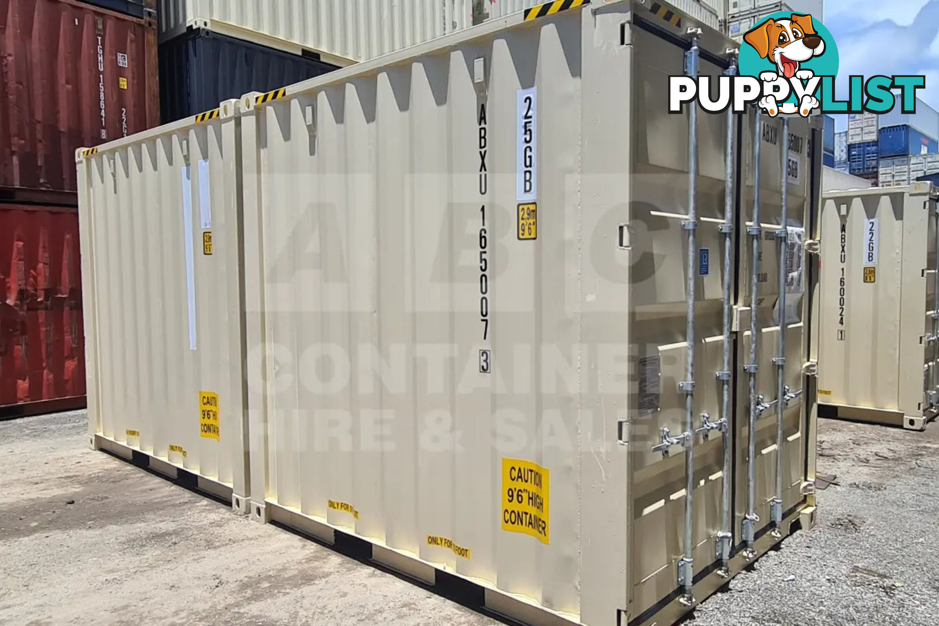20' HIGH CUBE SHIPPING CONTAINER (2 X 10' HIGH CUBE SHIPPING CONTAINERS LOCKED TOGETHER)