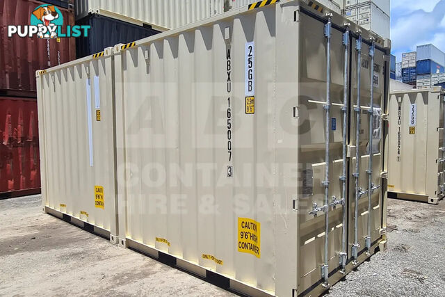 20' HIGH CUBE SHIPPING CONTAINER (2 X 10' HIGH CUBE SHIPPING CONTAINERS LOCKED TOGETHER)