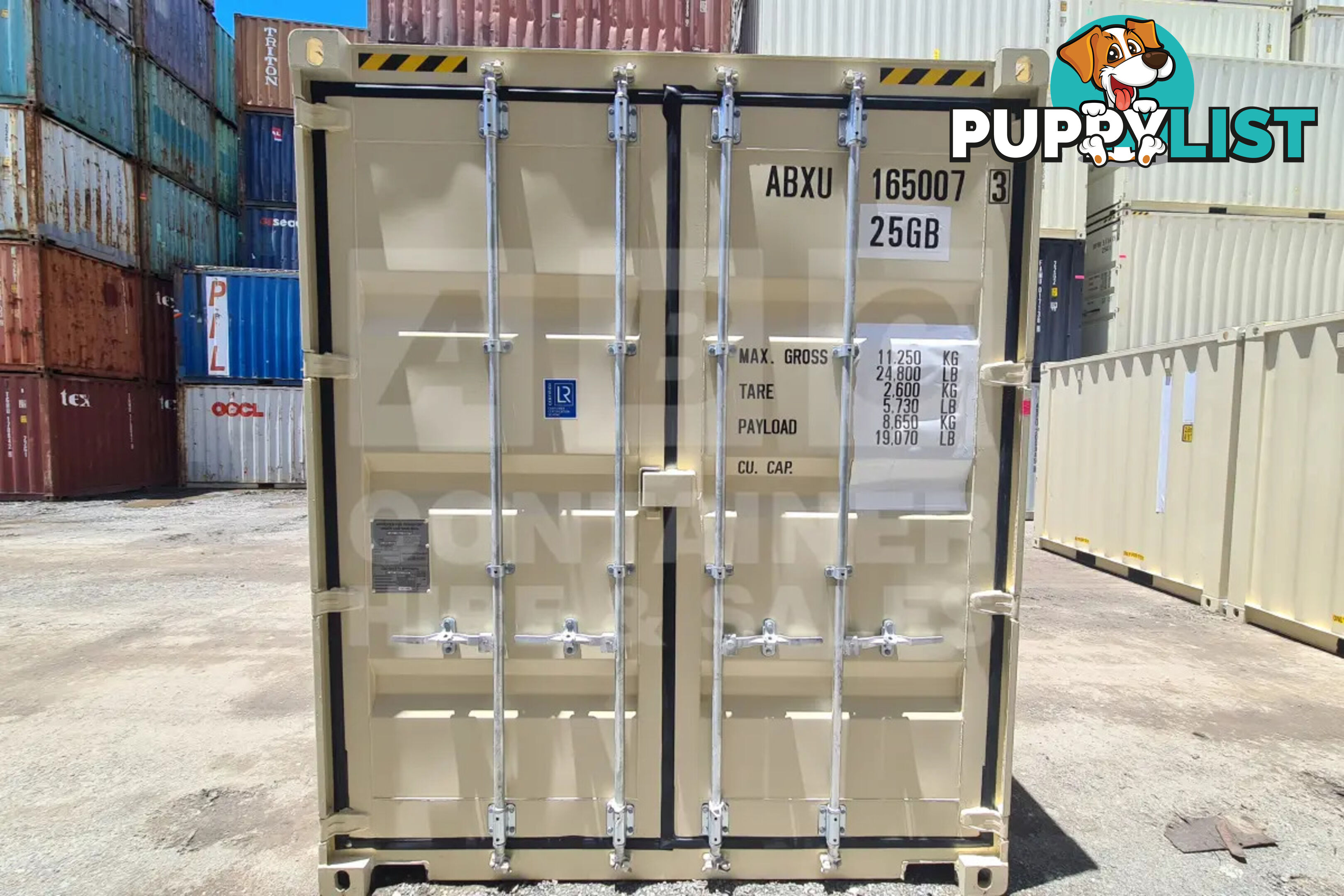 20' HIGH CUBE SHIPPING CONTAINER (2 X 10' HIGH CUBE SHIPPING CONTAINERS LOCKED TOGETHER)