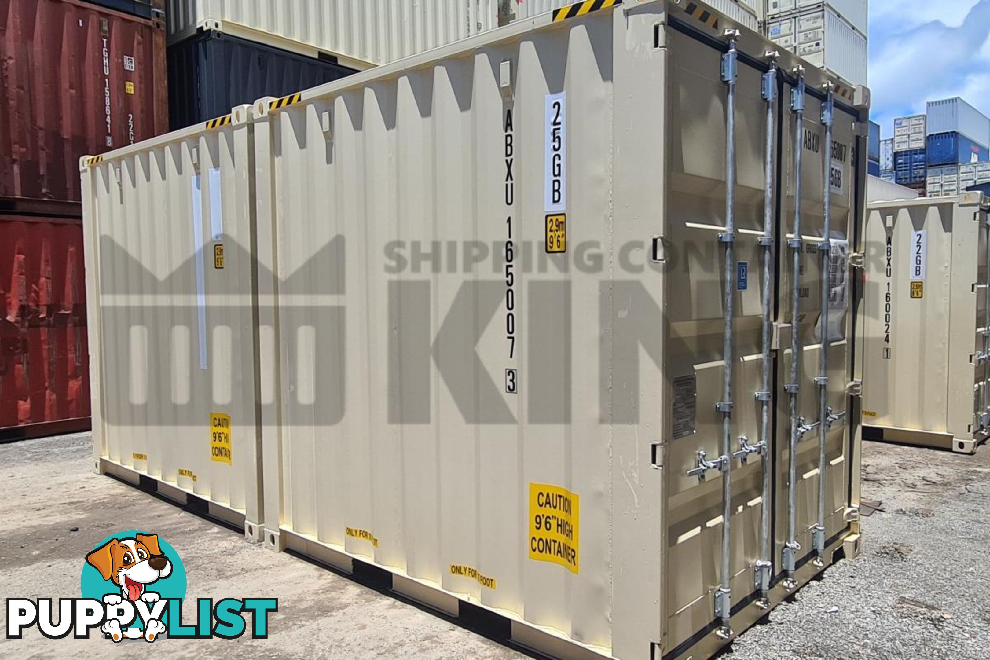 20' HIGH CUBE SHIPPING CONTAINER (2 X 10' HIGH CUBE SHIPPING CONTAINERS LOCKED TOGETHER)