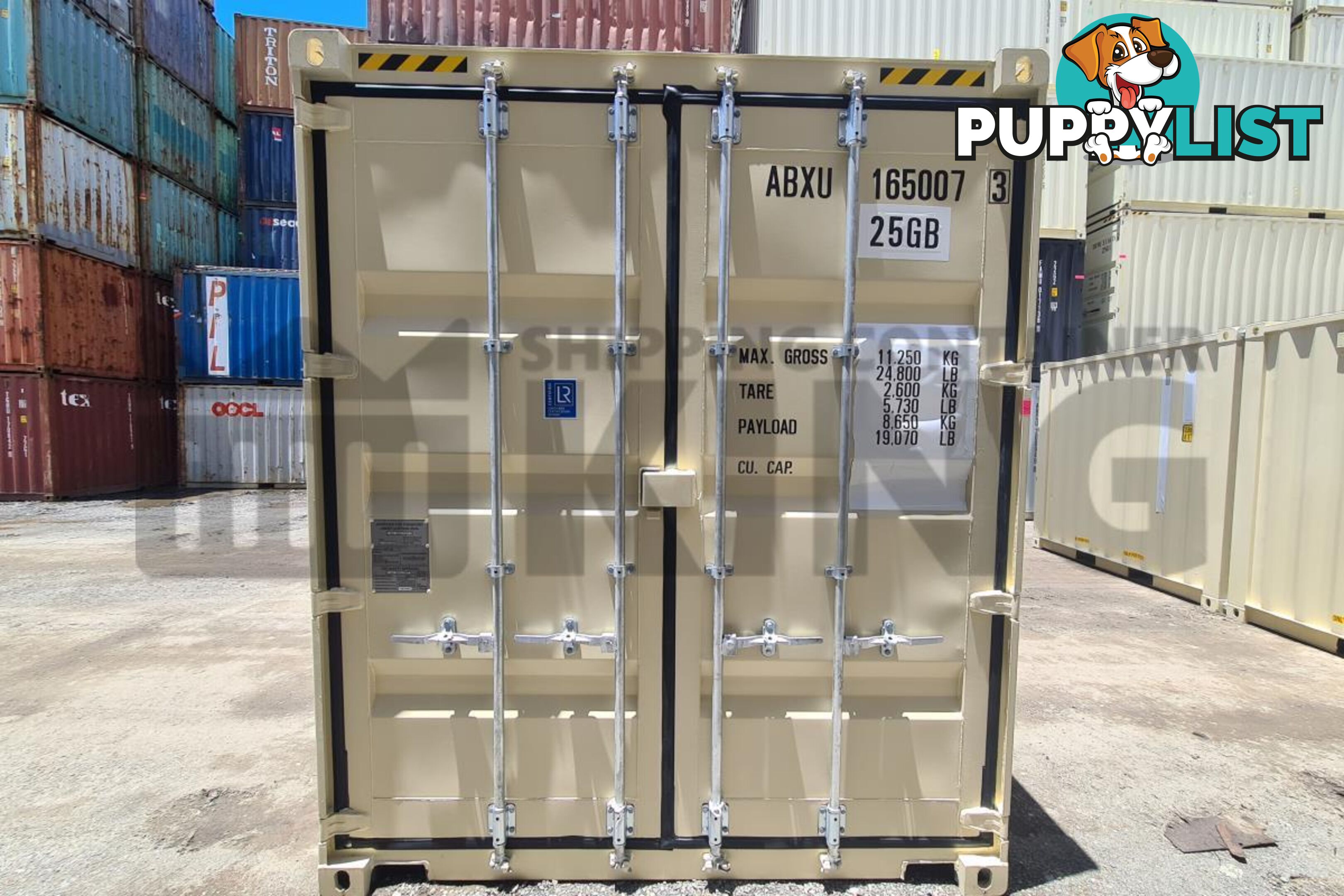 20' HIGH CUBE SHIPPING CONTAINER (2 X 10' HIGH CUBE SHIPPING CONTAINERS LOCKED TOGETHER)