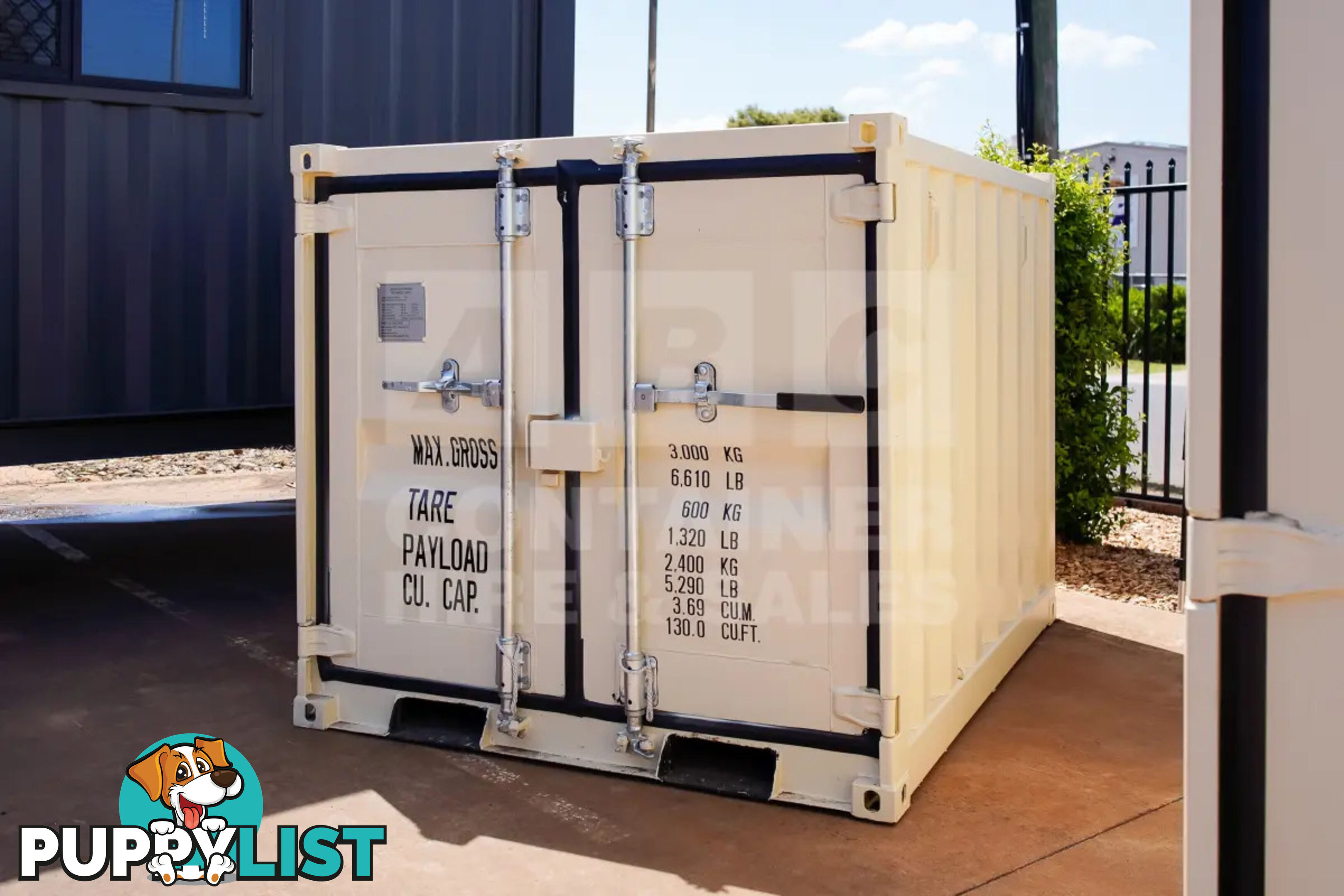 6' MINI CUBE SHIPPING CONTAINER