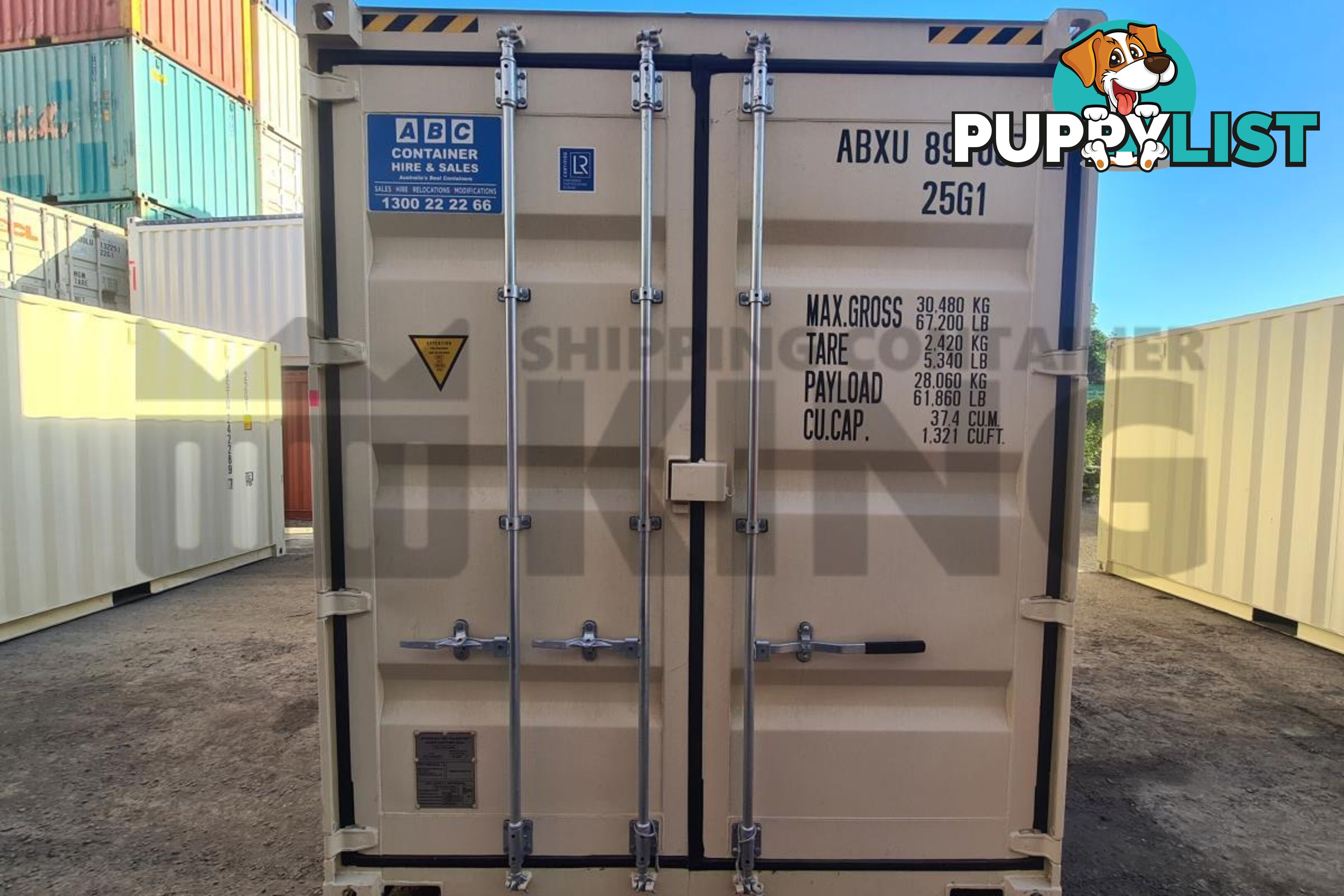 20' HIGH CUBE SHIPPING CONTAINER (STEEL FLOOR)