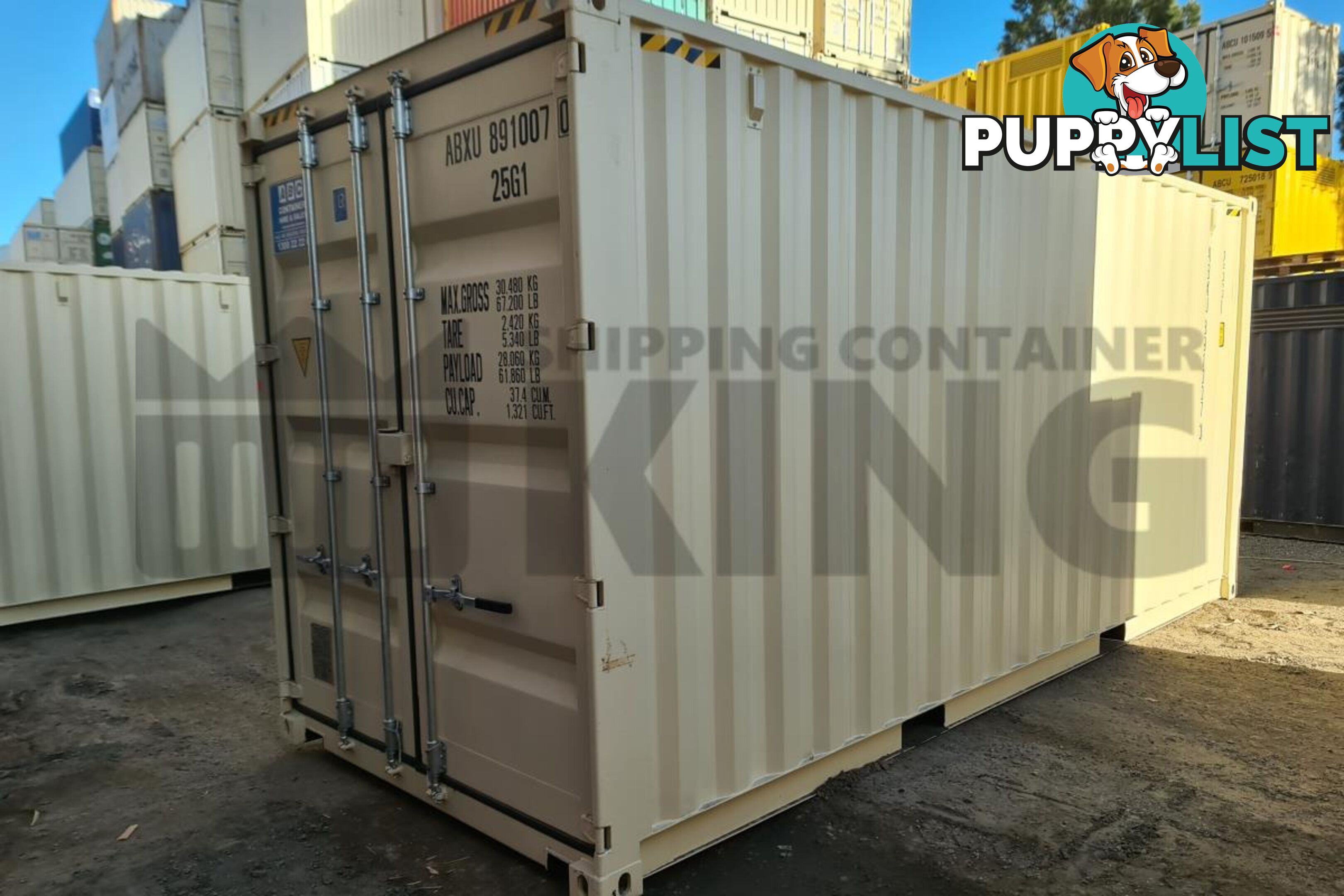 20' HIGH CUBE SHIPPING CONTAINER (STEEL FLOOR)