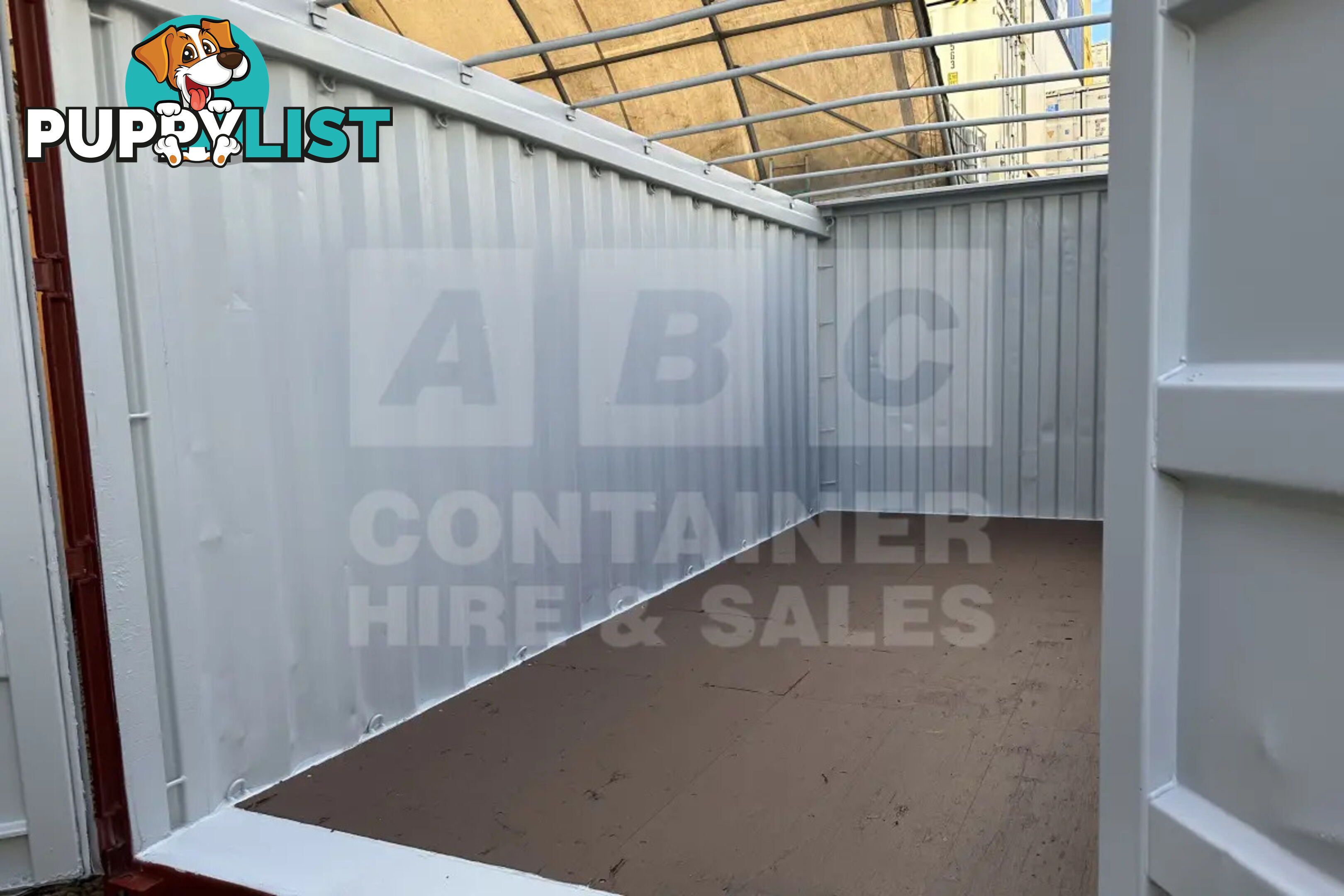 20' STANDARD HEIGHT OPEN TOP SHIPPING CONTAINER (TARP AND BOWS)