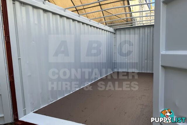 20' STANDARD HEIGHT OPEN TOP SHIPPING CONTAINER (TARP AND BOWS)