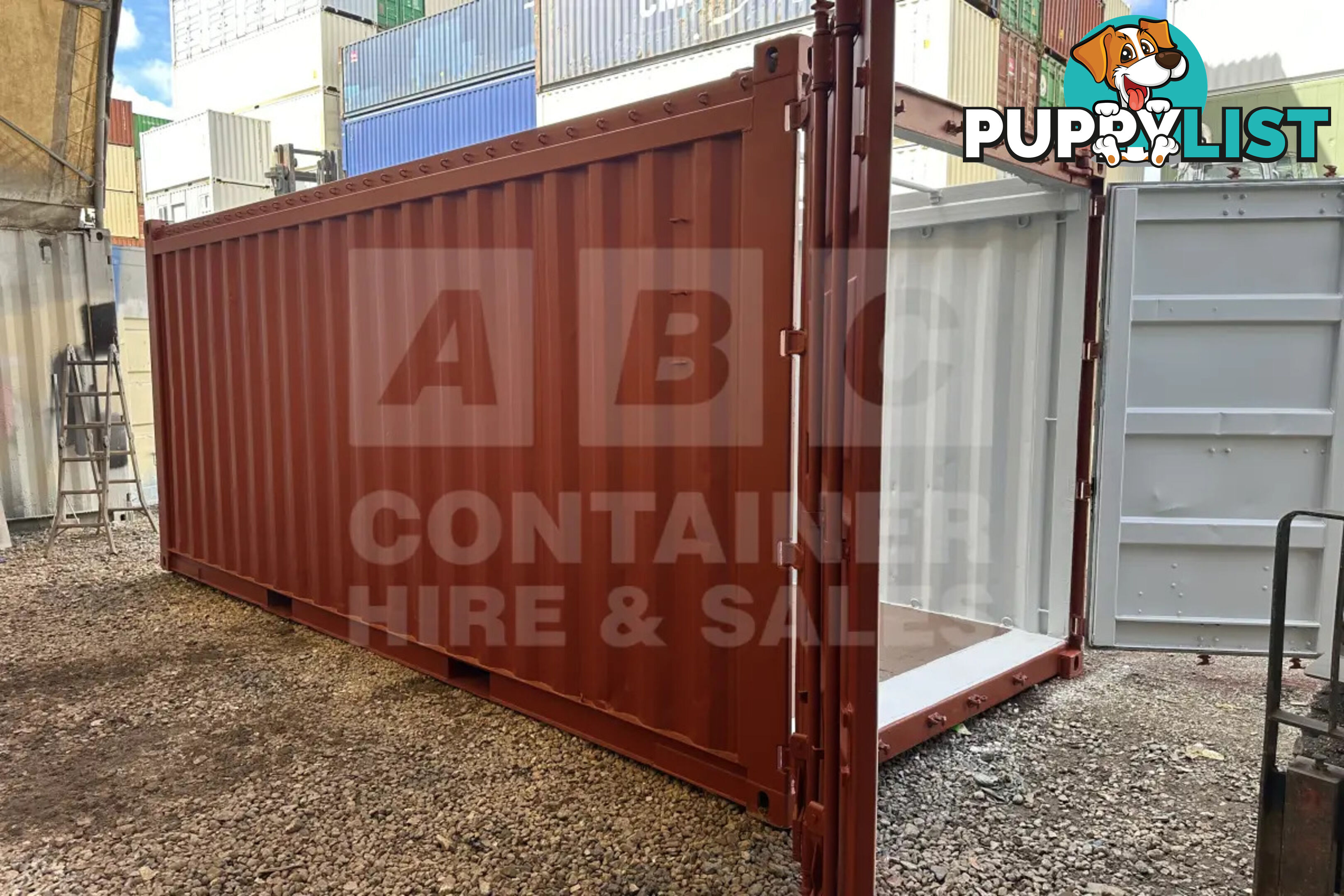 20' STANDARD HEIGHT OPEN TOP SHIPPING CONTAINER (TARP AND BOWS)