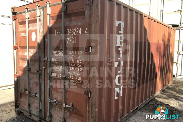 20' STANDARD HEIGHT SHIPPING CONTAINER - in Brisbane