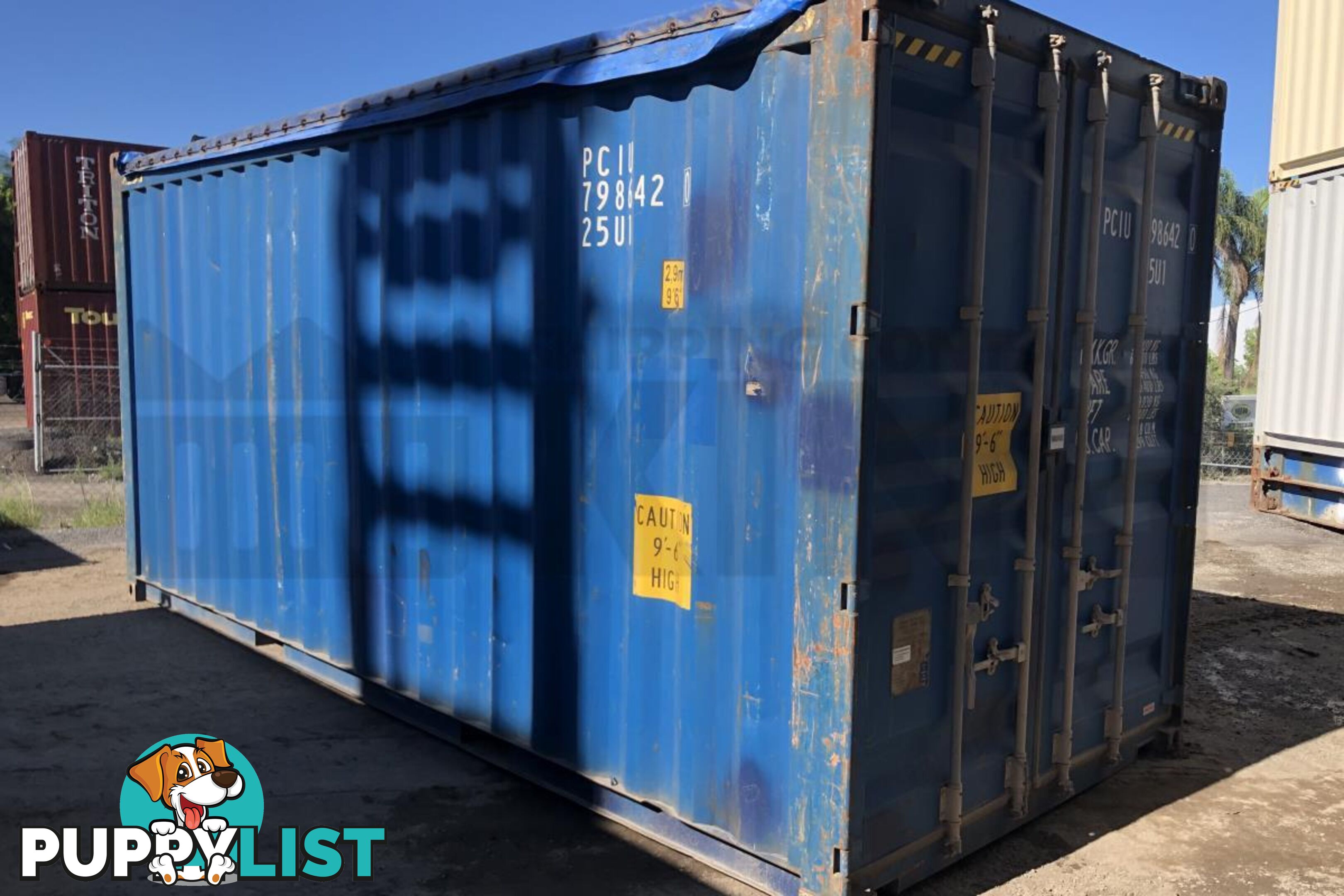 20' HIGH CUBE OPEN TOP SHIPPING CONTAINER (TARP AND BOWS) - in Brisbane