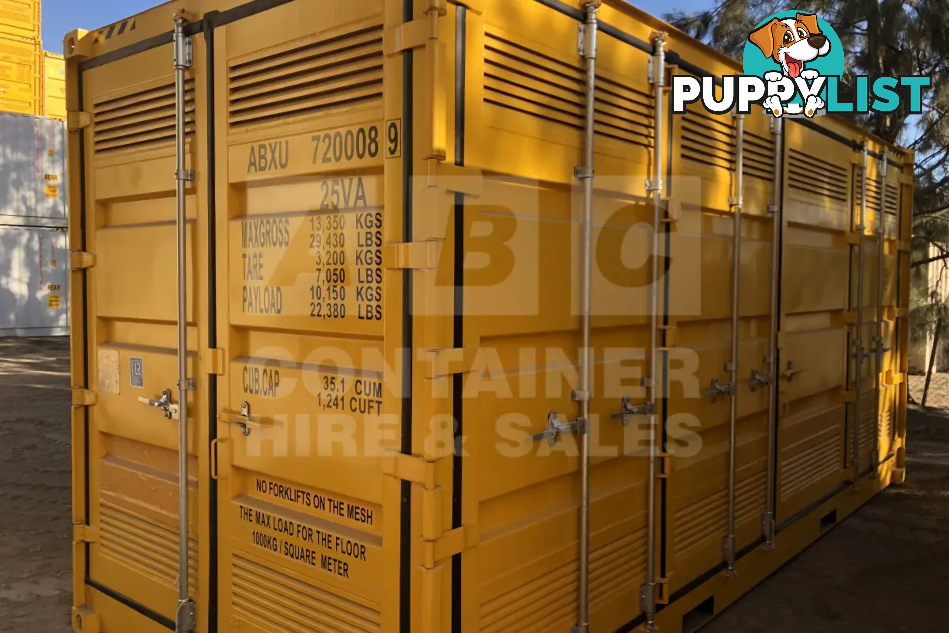 20' HIGH CUBE SIDE OPENING DANGEROUS GOODS SHIPPING CONTAINER - in Brisbane