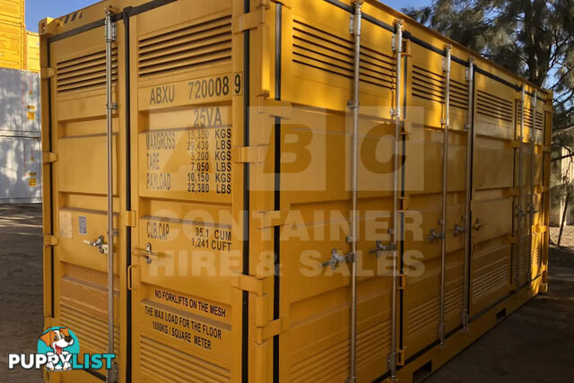 20' HIGH CUBE SIDE OPENING DANGEROUS GOODS SHIPPING CONTAINER - in Brisbane