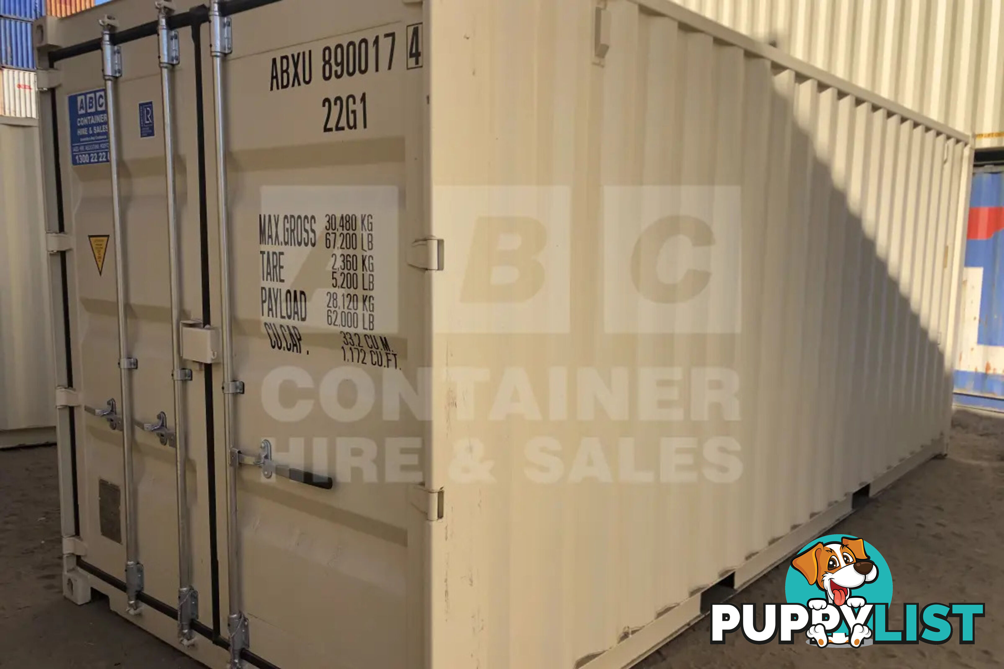 20' STANDARD HEIGHT SHIPPING CONTAINER (STEEL FLOOR)