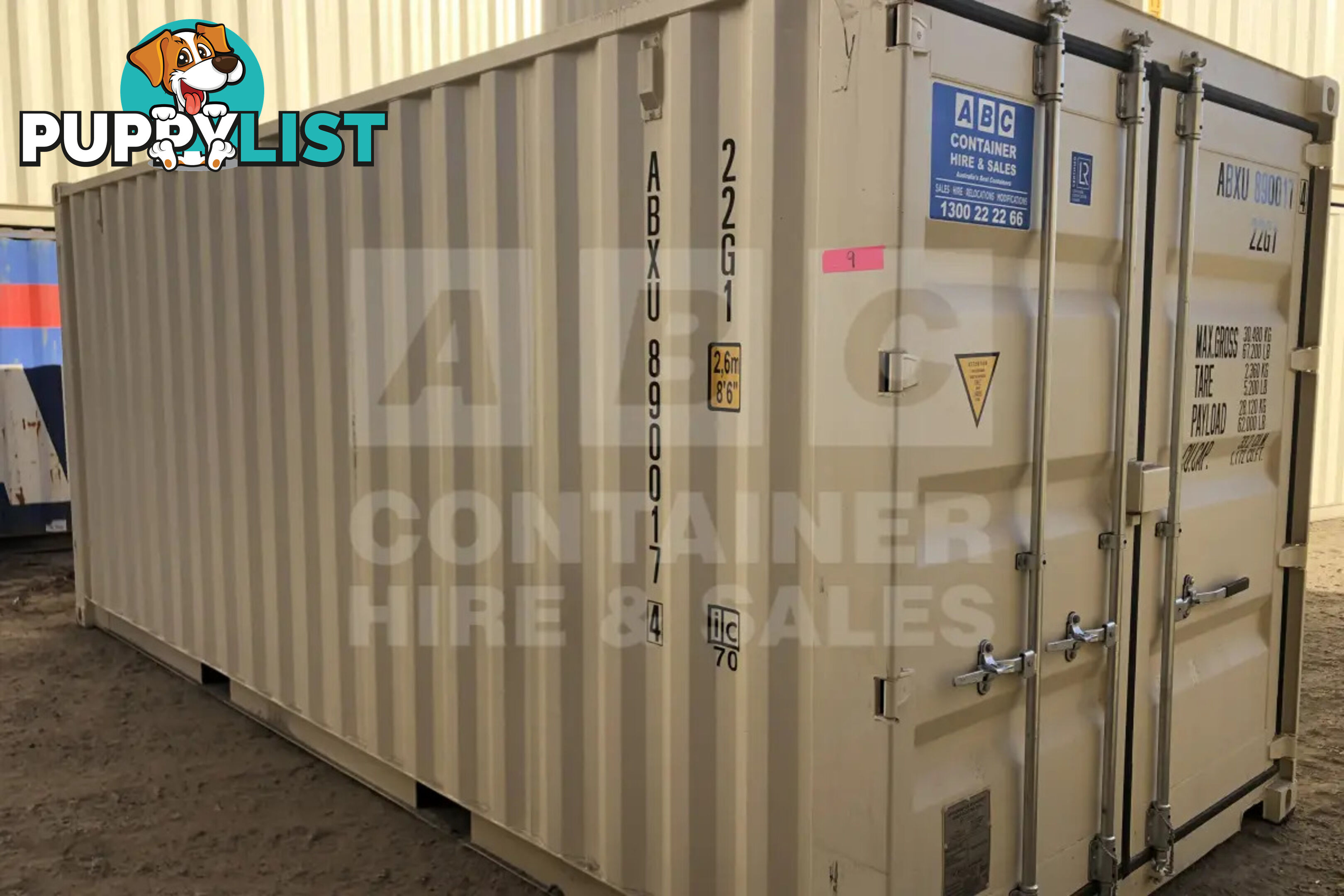 20' STANDARD HEIGHT SHIPPING CONTAINER (STEEL FLOOR)