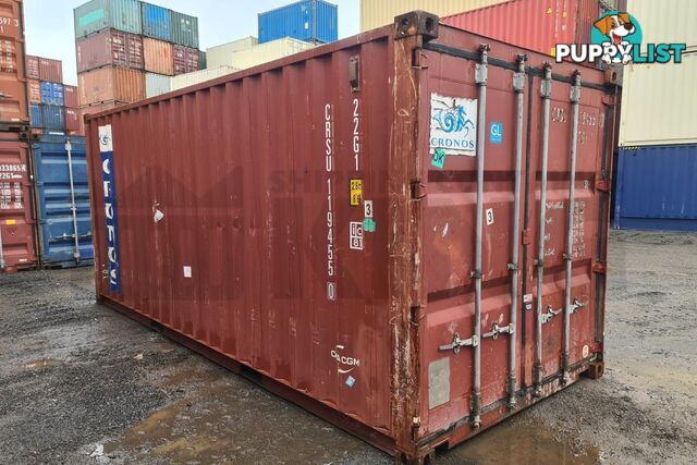 20' STANDARD HEIGHT SHIPPING CONTAINER - in Brisbane