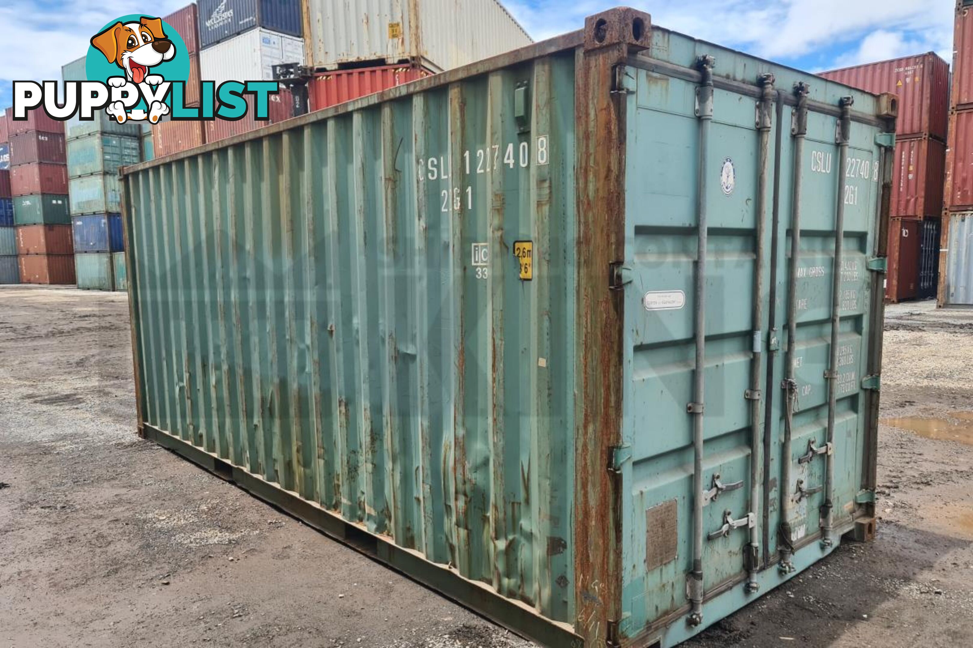 20' STANDARD HEIGHT SHIPPING CONTAINER - in Toowoomba