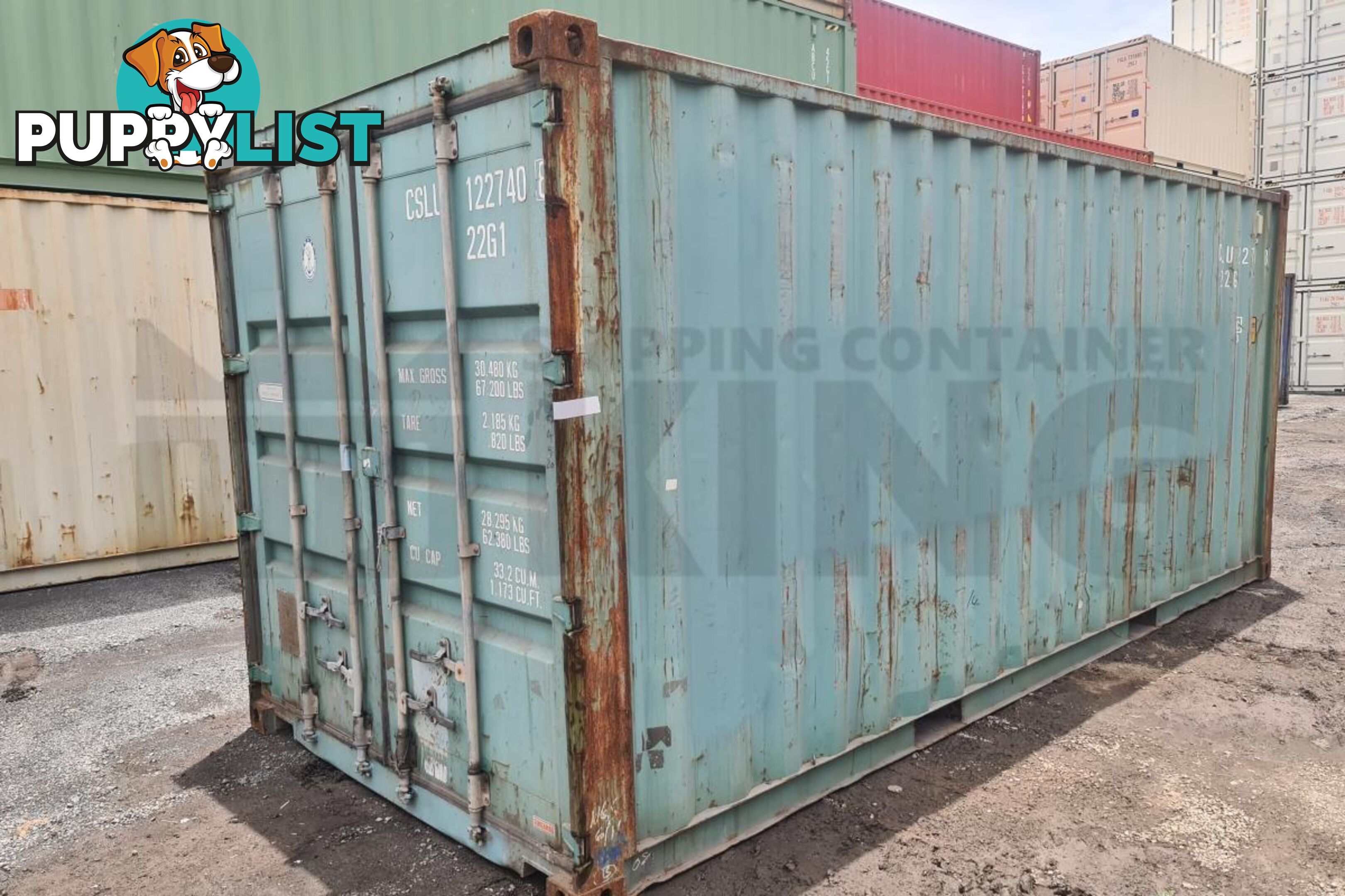 20' STANDARD HEIGHT SHIPPING CONTAINER - in Toowoomba