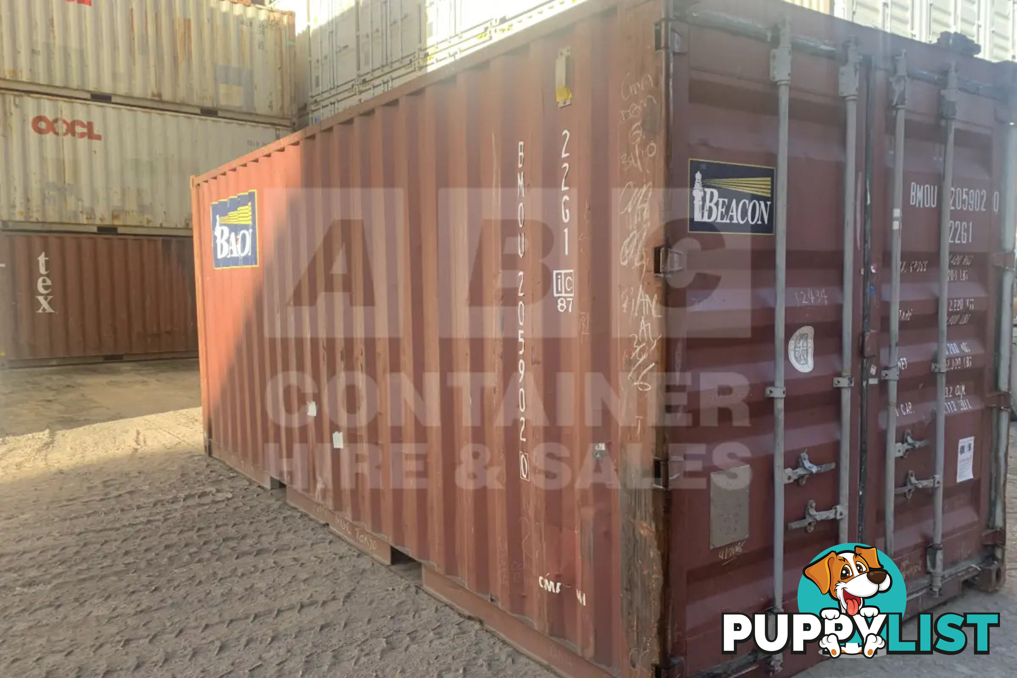 20' STANDARD HEIGHT SHIPPING CONTAINER - in Chinchilla
