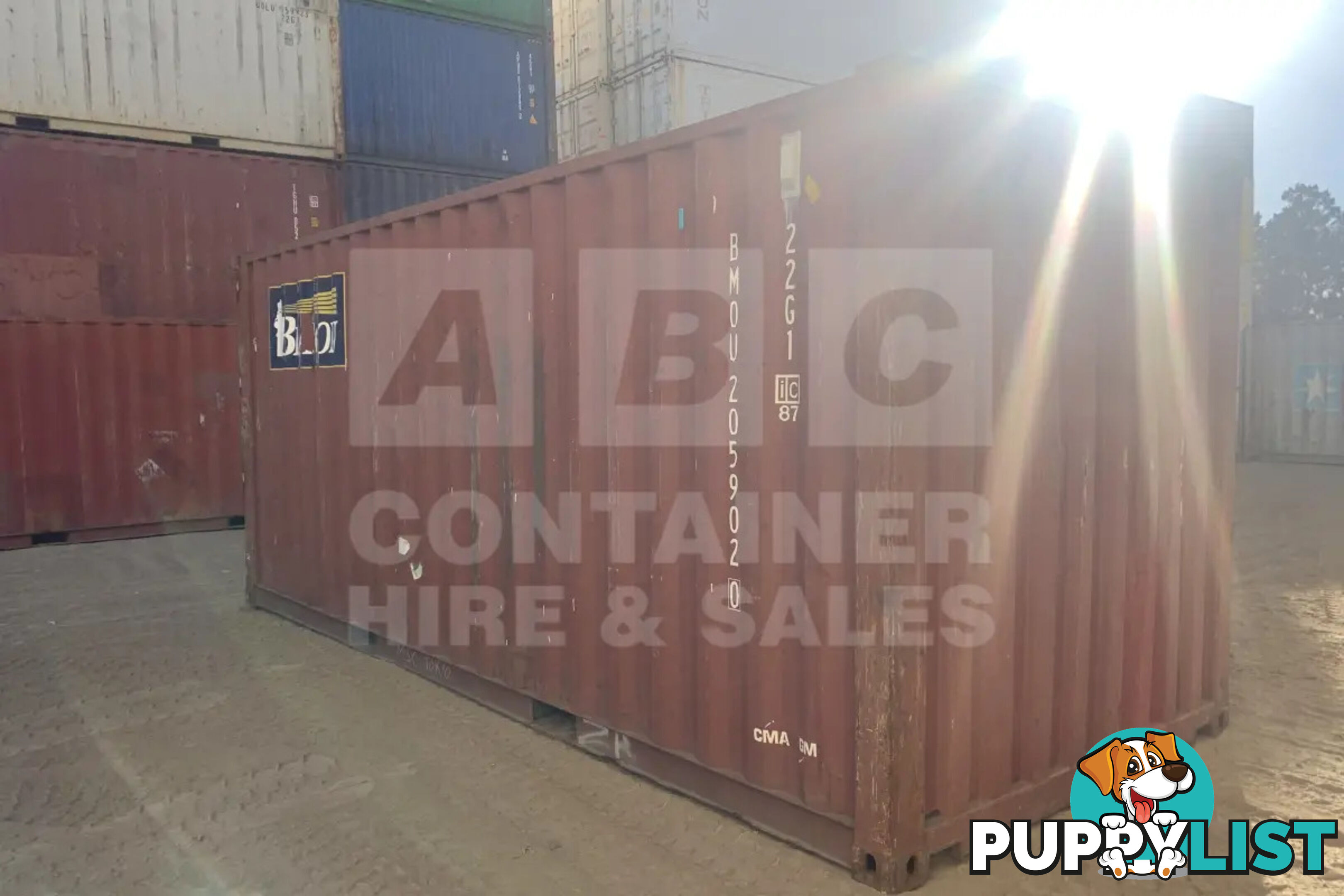 20' STANDARD HEIGHT SHIPPING CONTAINER - in Chinchilla
