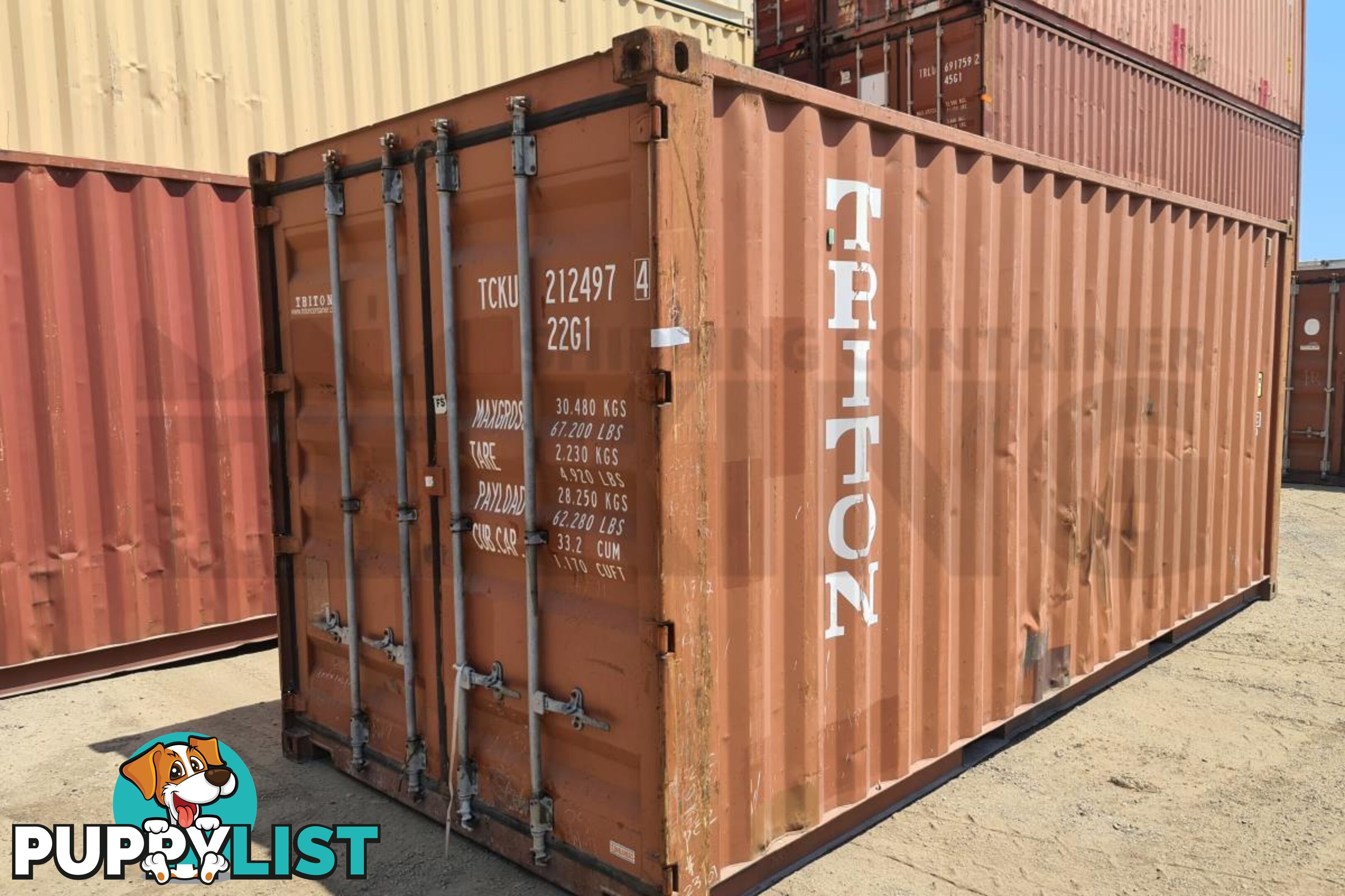 20' STANDARD HEIGHT SHIPPING CONTAINER - in Brisbane