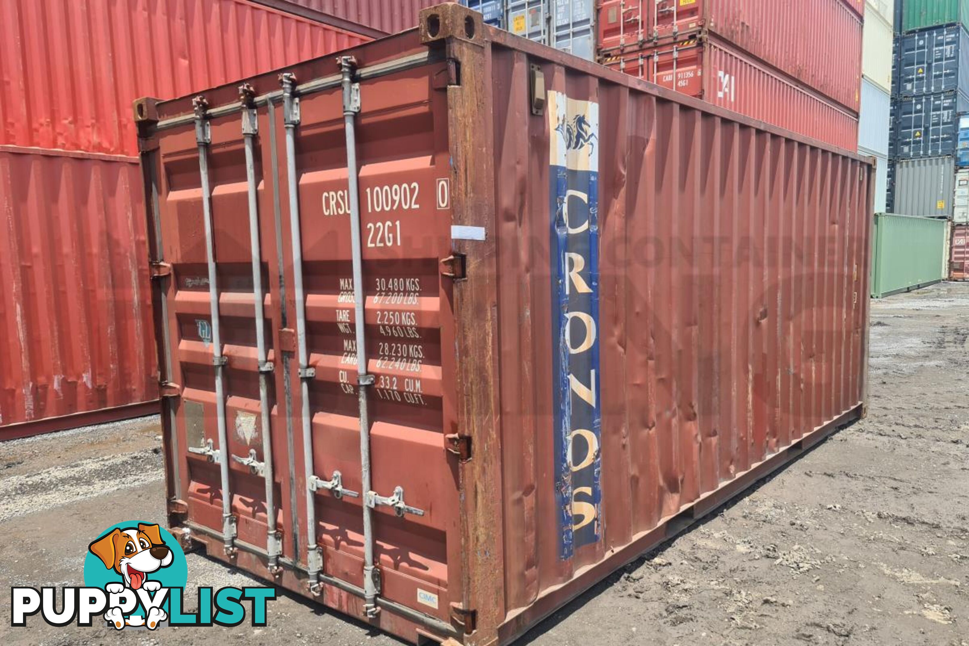 20' STANDARD HEIGHT SHIPPING CONTAINER - in Brisbane