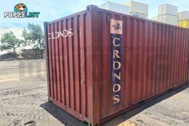 20' STANDARD HEIGHT SHIPPING CONTAINER - in Brisbane