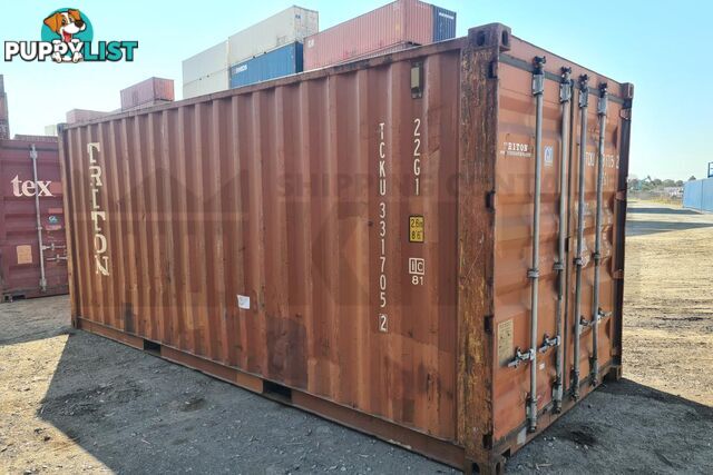 20' STANDARD HEIGHT SHIPPING CONTAINER - in Brisbane