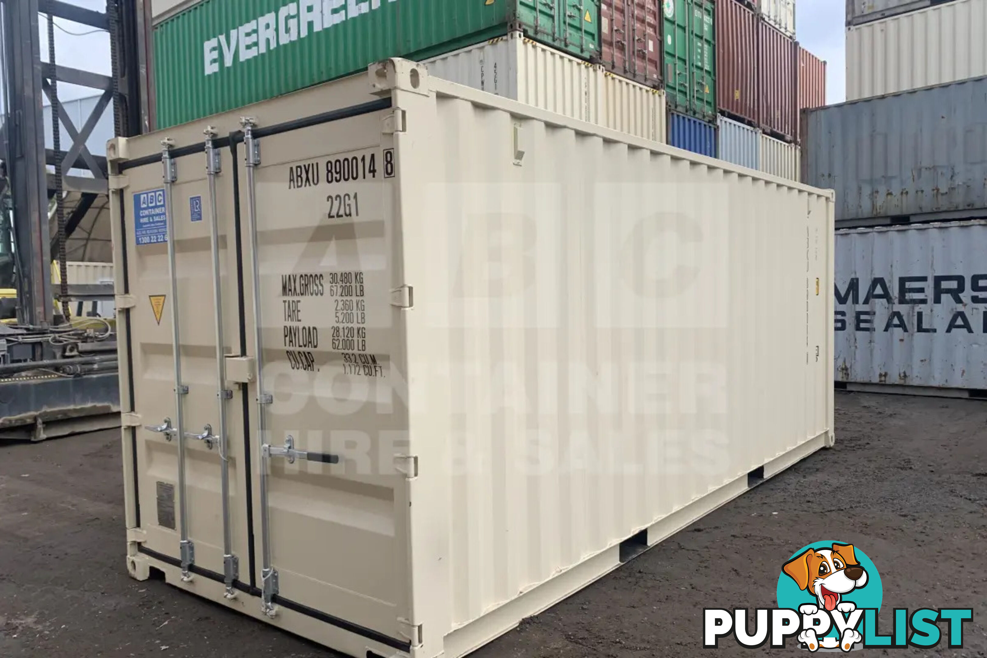 20' STANDARD HEIGHT SHIPPING CONTAINER (STEEL FLOOR)