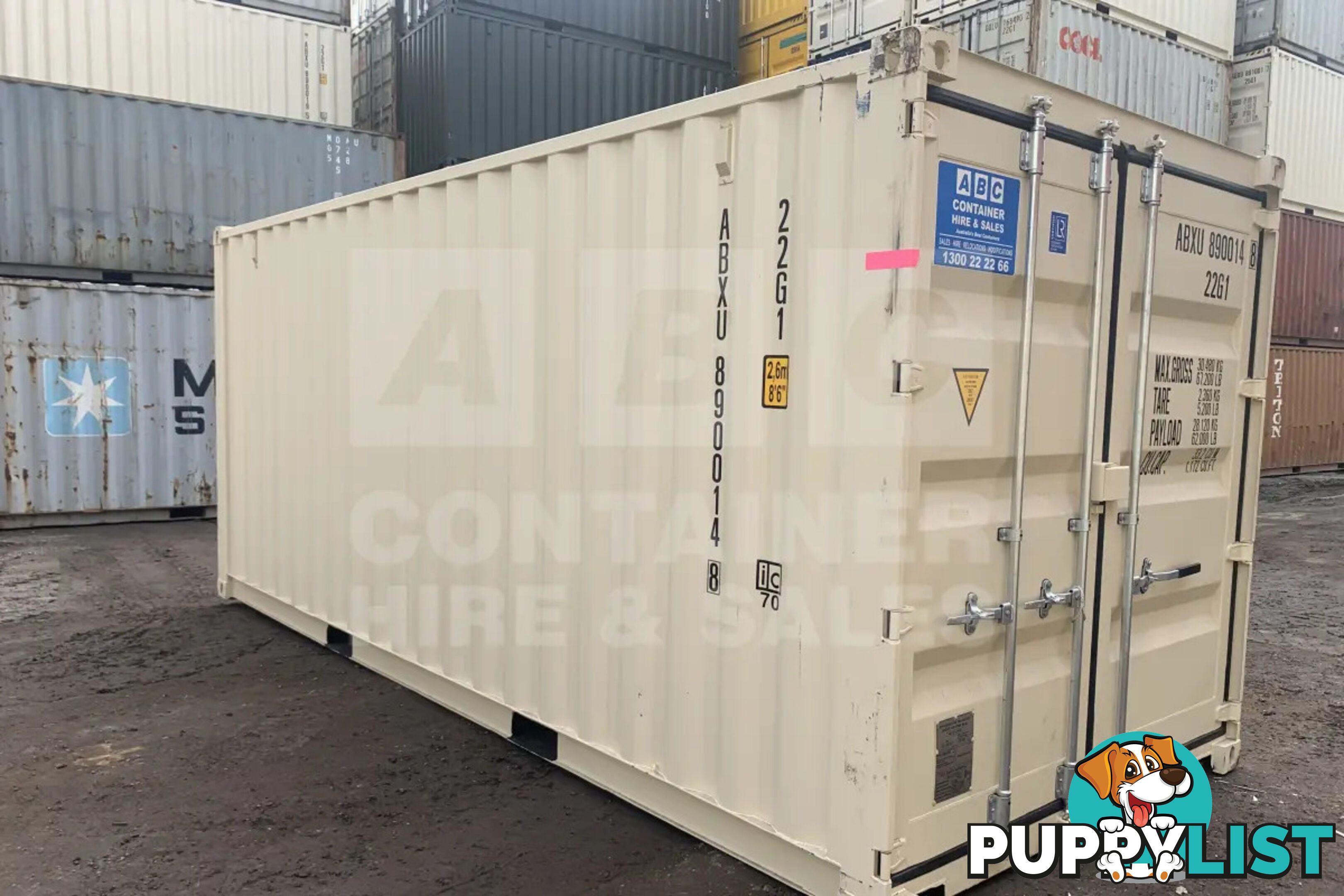 20' STANDARD HEIGHT SHIPPING CONTAINER (STEEL FLOOR)