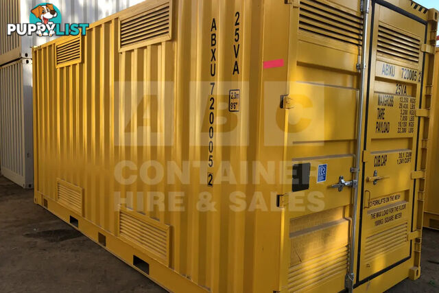 20' HIGH CUBE SIDE OPENING DANGEROUS GOODS SHIPPING CONTAINER - in Brisbane