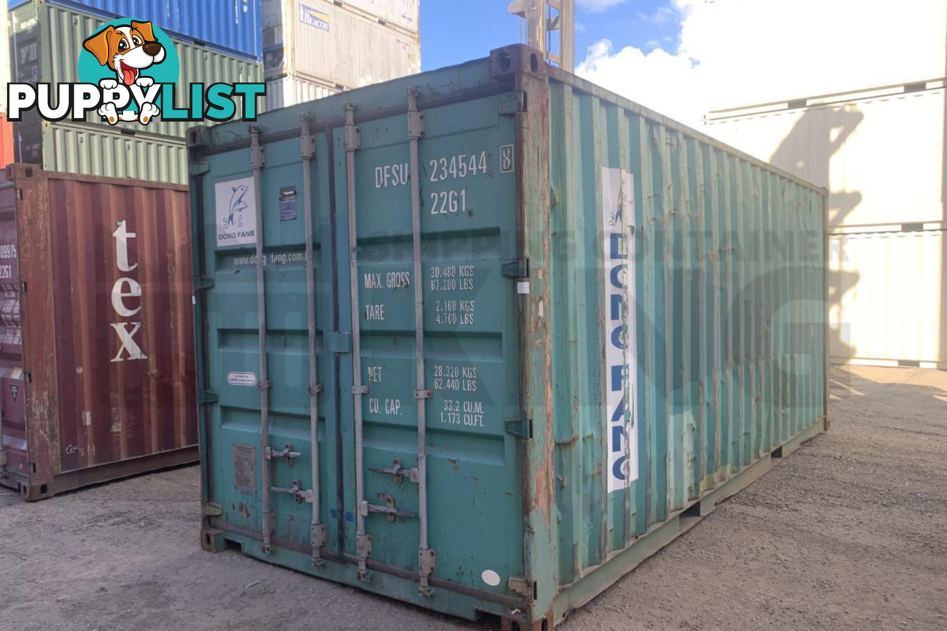 20' STANDARD HEIGHT SHIPPING CONTAINER - in Rockhampton