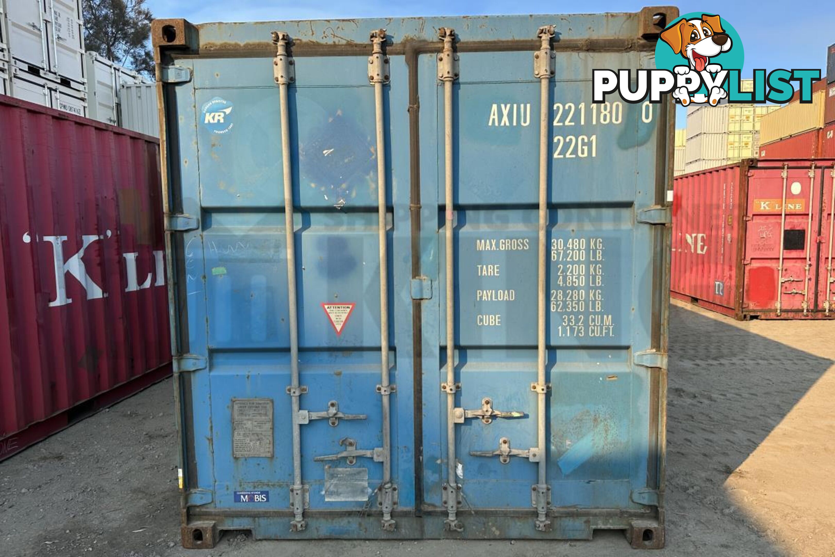 20' STANDARD HEIGHT SHIPPING CONTAINER - in Toowoomba