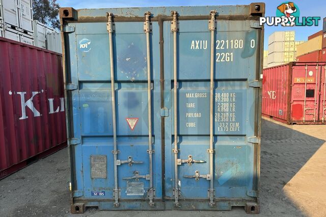 20' STANDARD HEIGHT SHIPPING CONTAINER - in Toowoomba