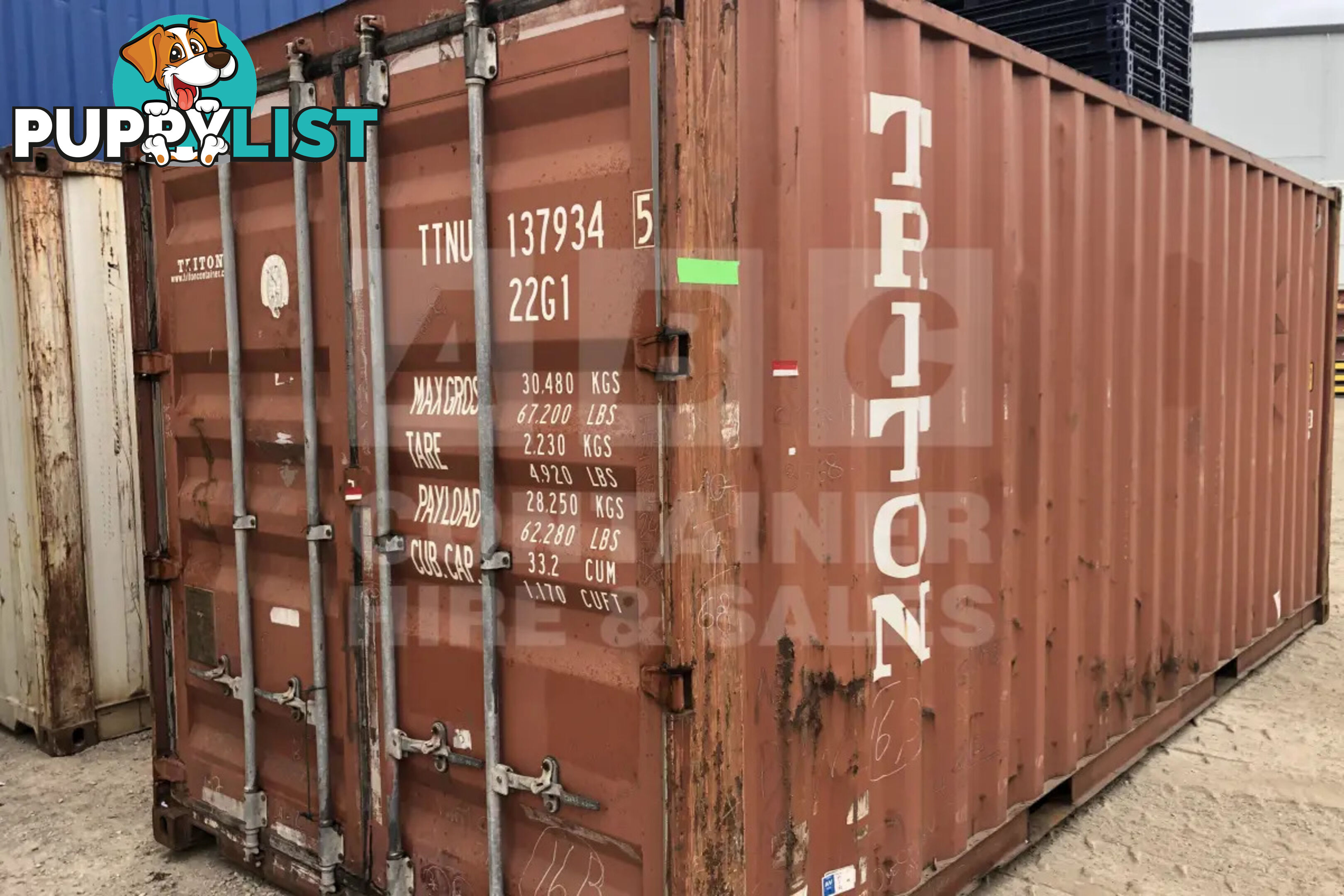20' STANDARD HEIGHT SHIPPING CONTAINER