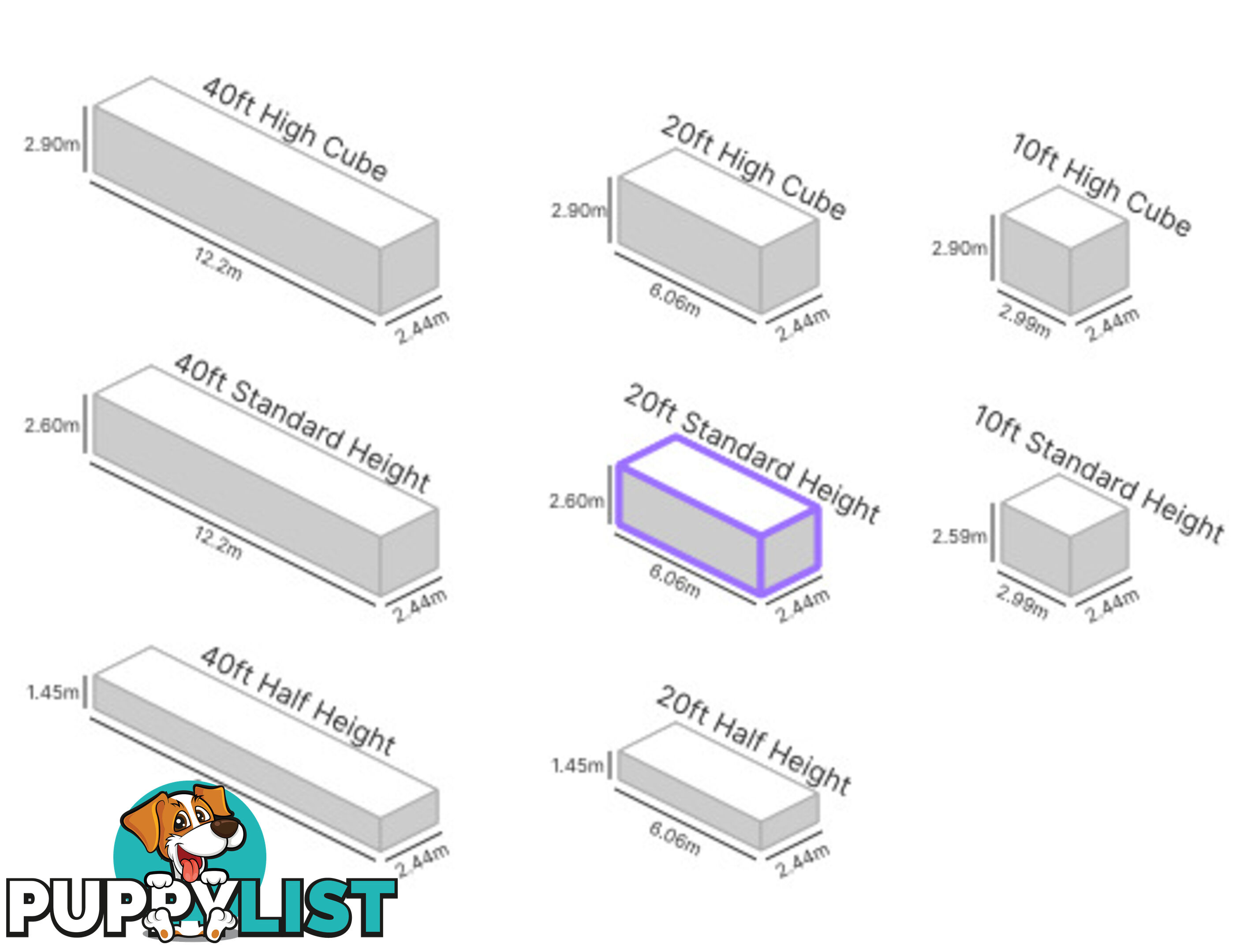 20' STANDARD HEIGHT SHIPPING CONTAINER
