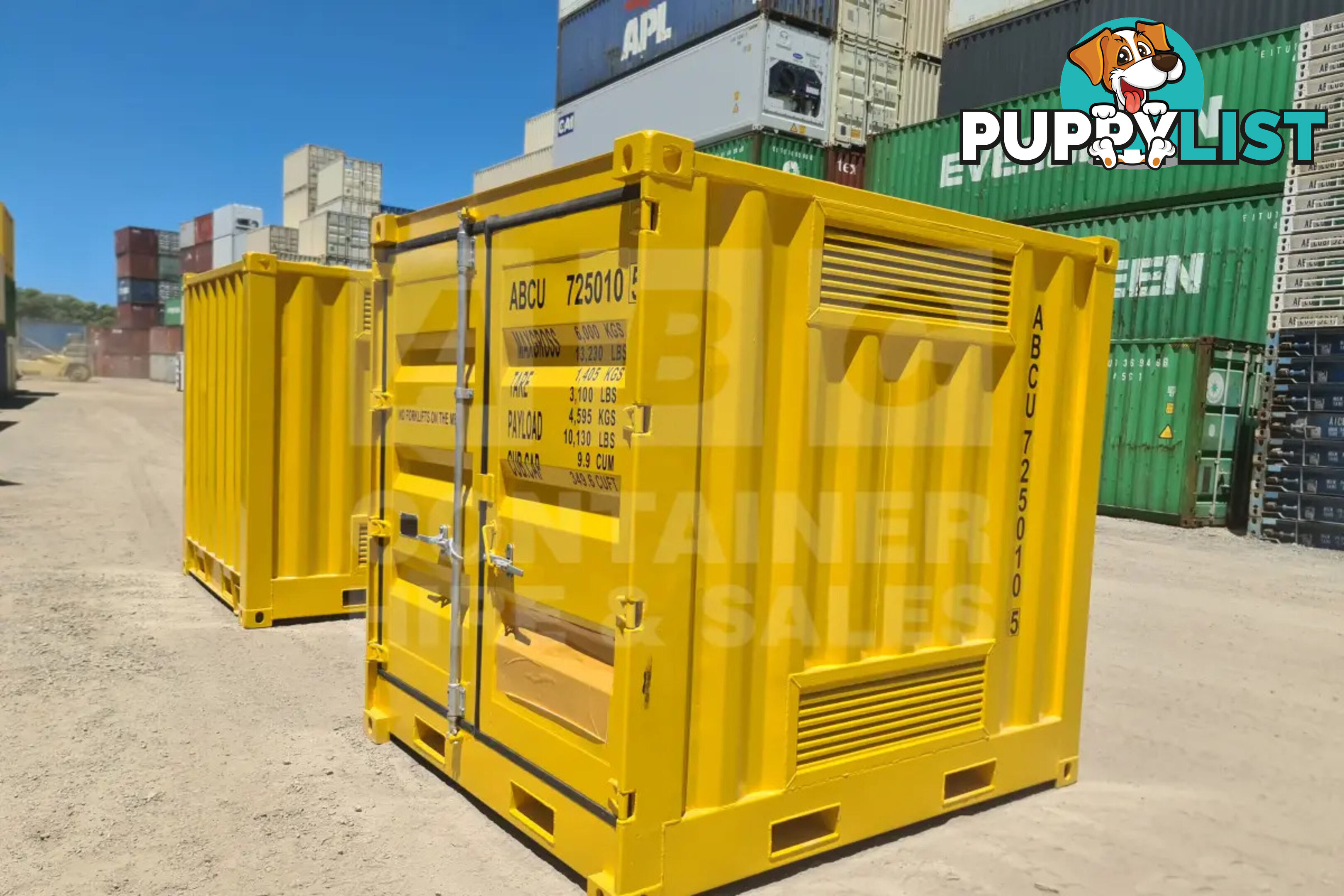 8' DANGEROUS GOODS SHIPPING CONTAINER (4 CORNER POST)
