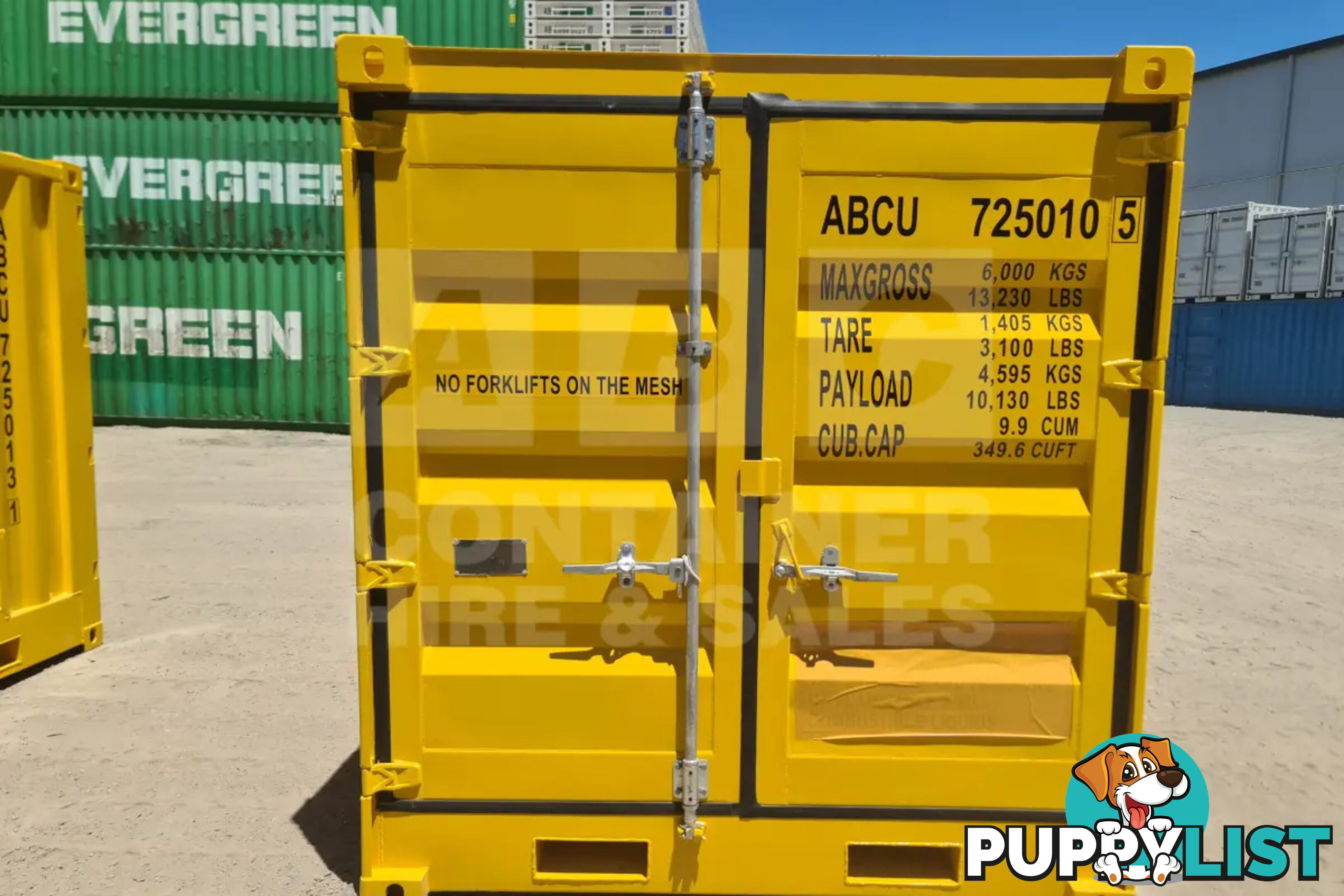 8' DANGEROUS GOODS SHIPPING CONTAINER (4 CORNER POST)