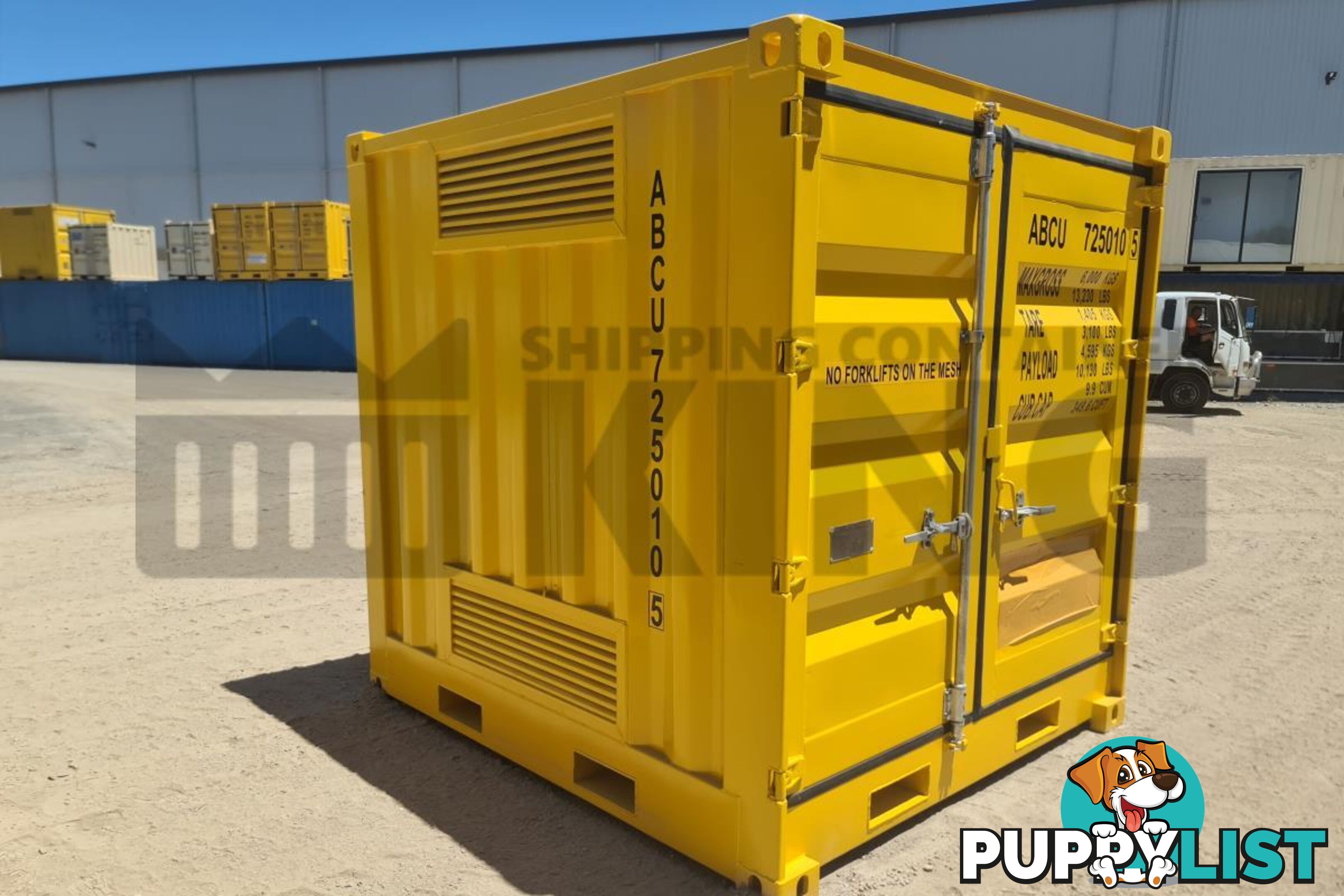 8' DANGEROUS GOODS SHIPPING CONTAINER (4 CORNER POST)