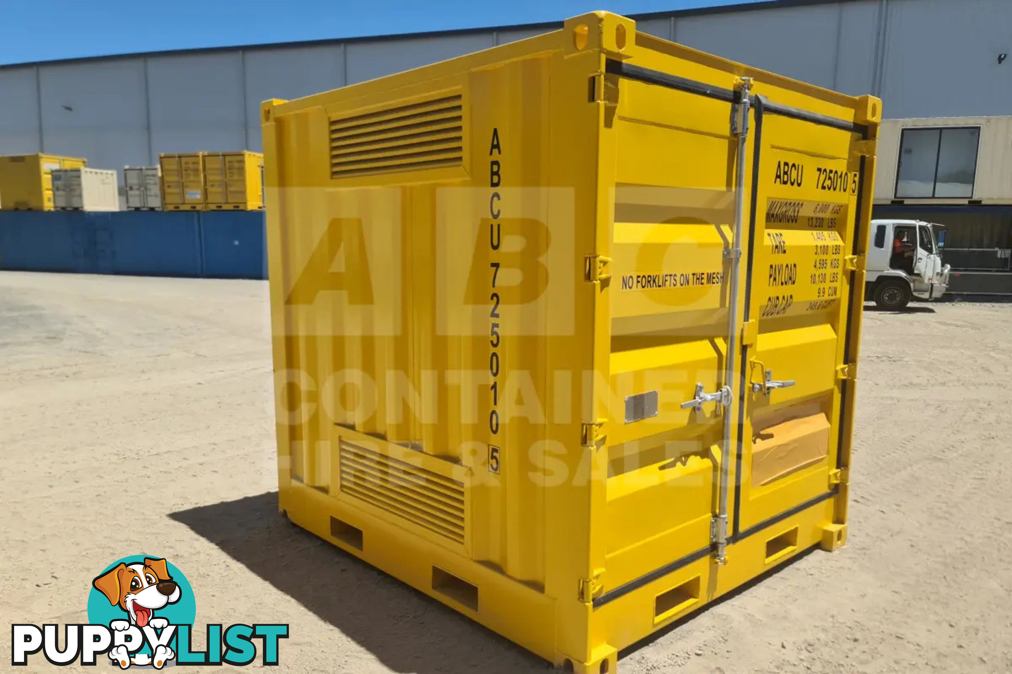 8' DANGEROUS GOODS SHIPPING CONTAINER (4 CORNER POST)
