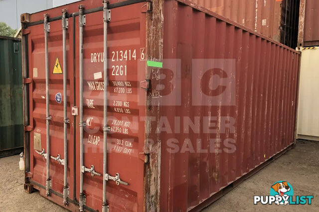 20' STANDARD HEIGHT SHIPPING CONTAINER - in Brisbane