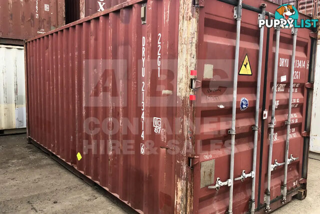 20' STANDARD HEIGHT SHIPPING CONTAINER - in Brisbane