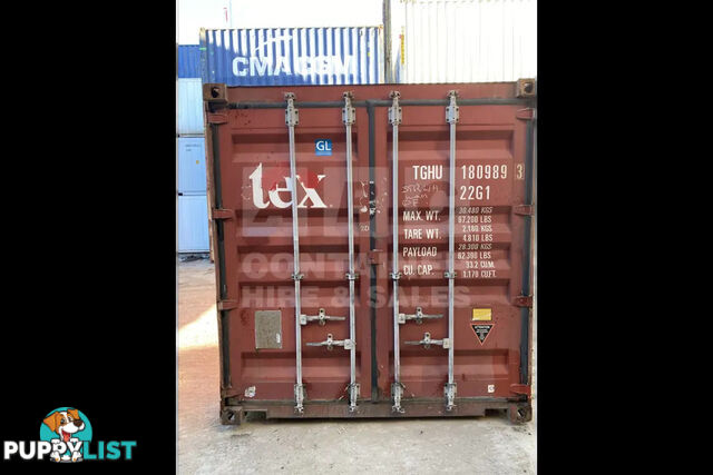 20' STANDARD HEIGHT SHIPPING CONTAINER - in Brisbane