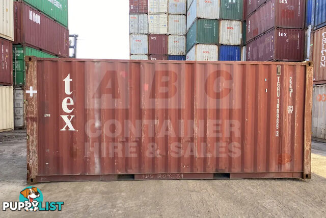 20' STANDARD HEIGHT SHIPPING CONTAINER - in Brisbane