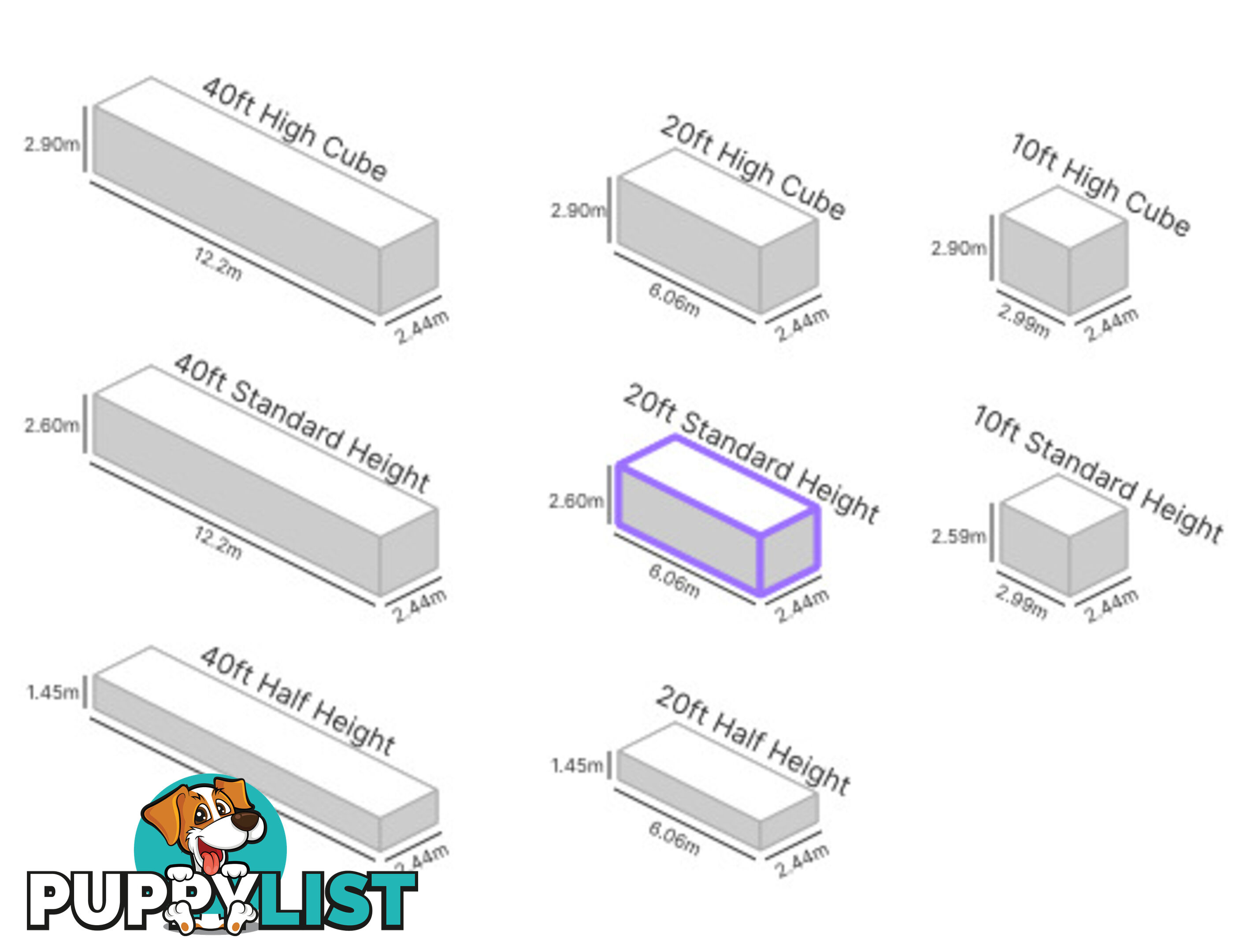 20' STANDARD HEIGHT SHIPPING CONTAINER