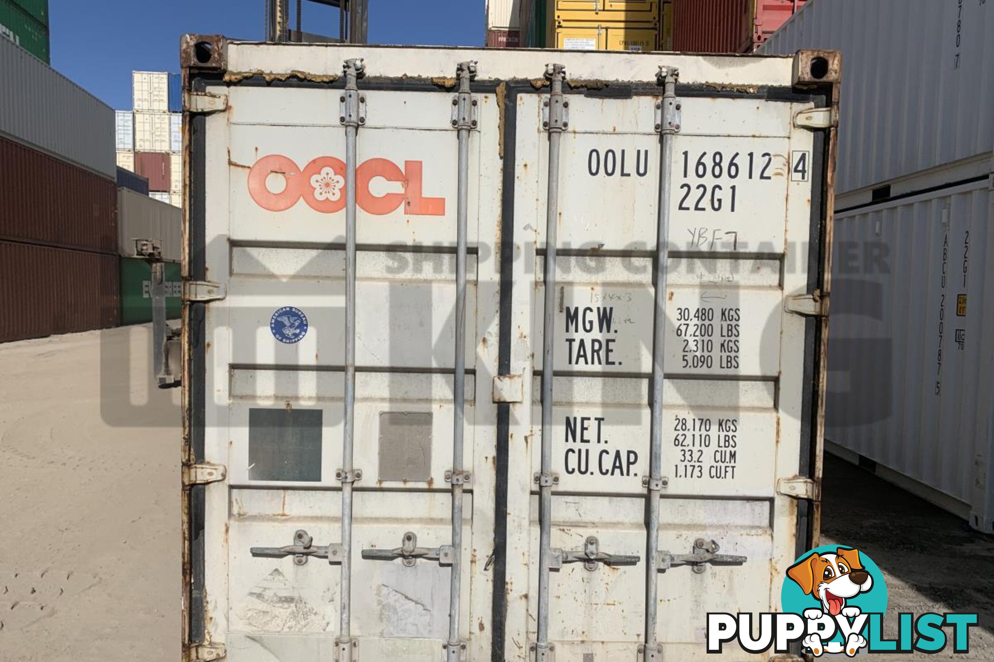 20' STANDARD HEIGHT SHIPPING CONTAINER