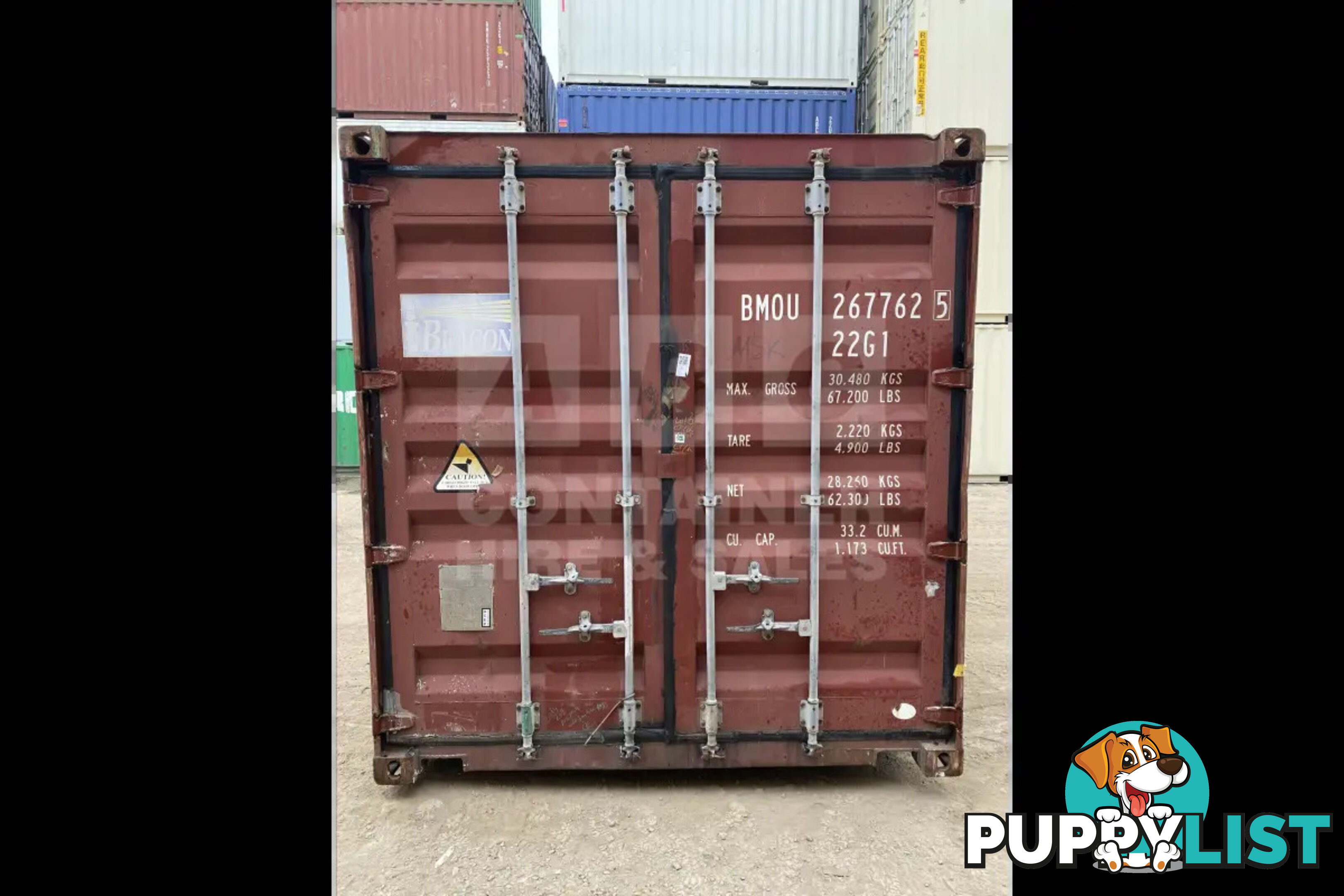 20' STANDARD HEIGHT SHIPPING CONTAINER - in Rockhampton