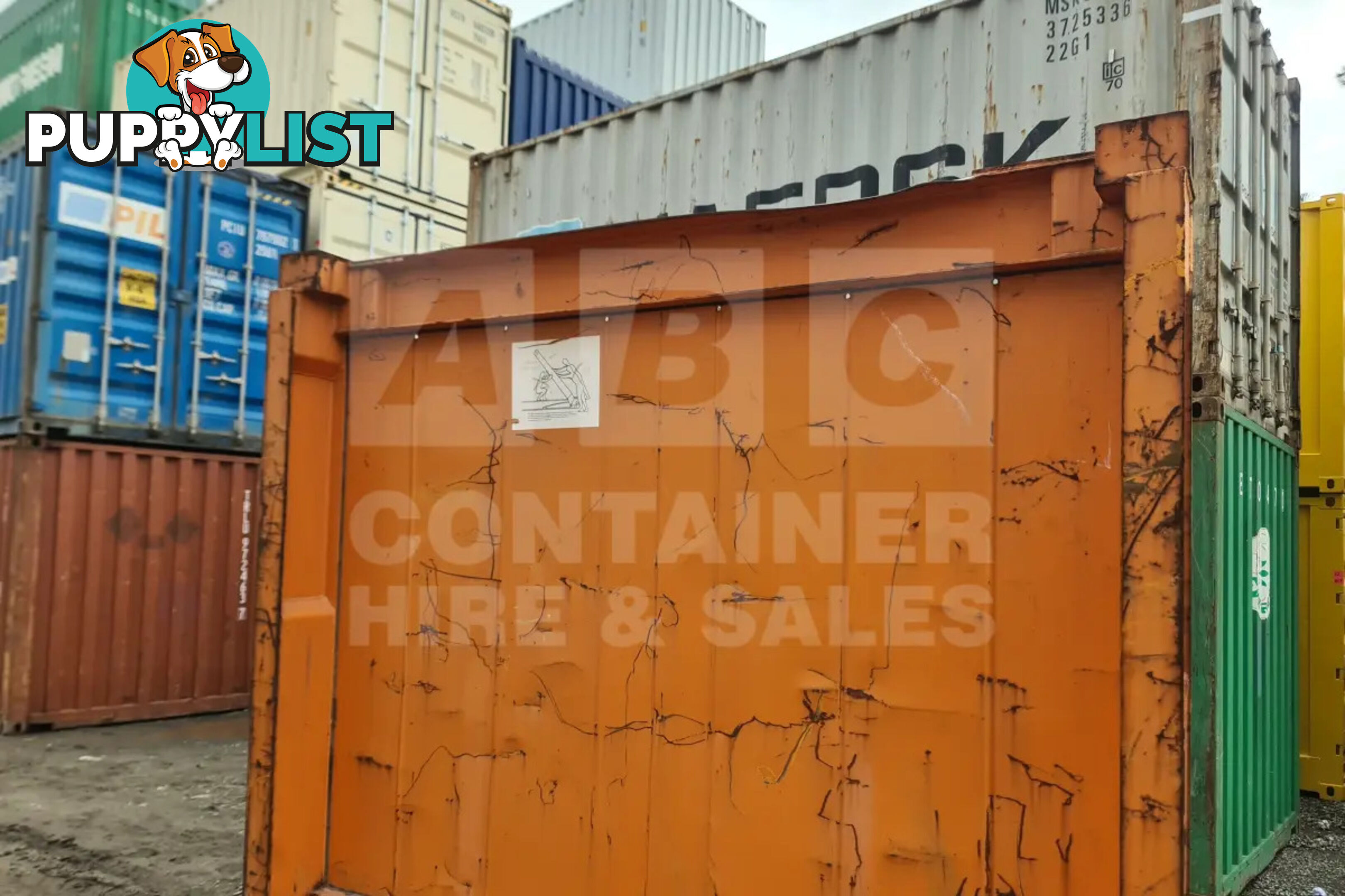 20' FLAT RACK SHIPPING CONTAINER (WITH COLLAPSIBLE ENDS)