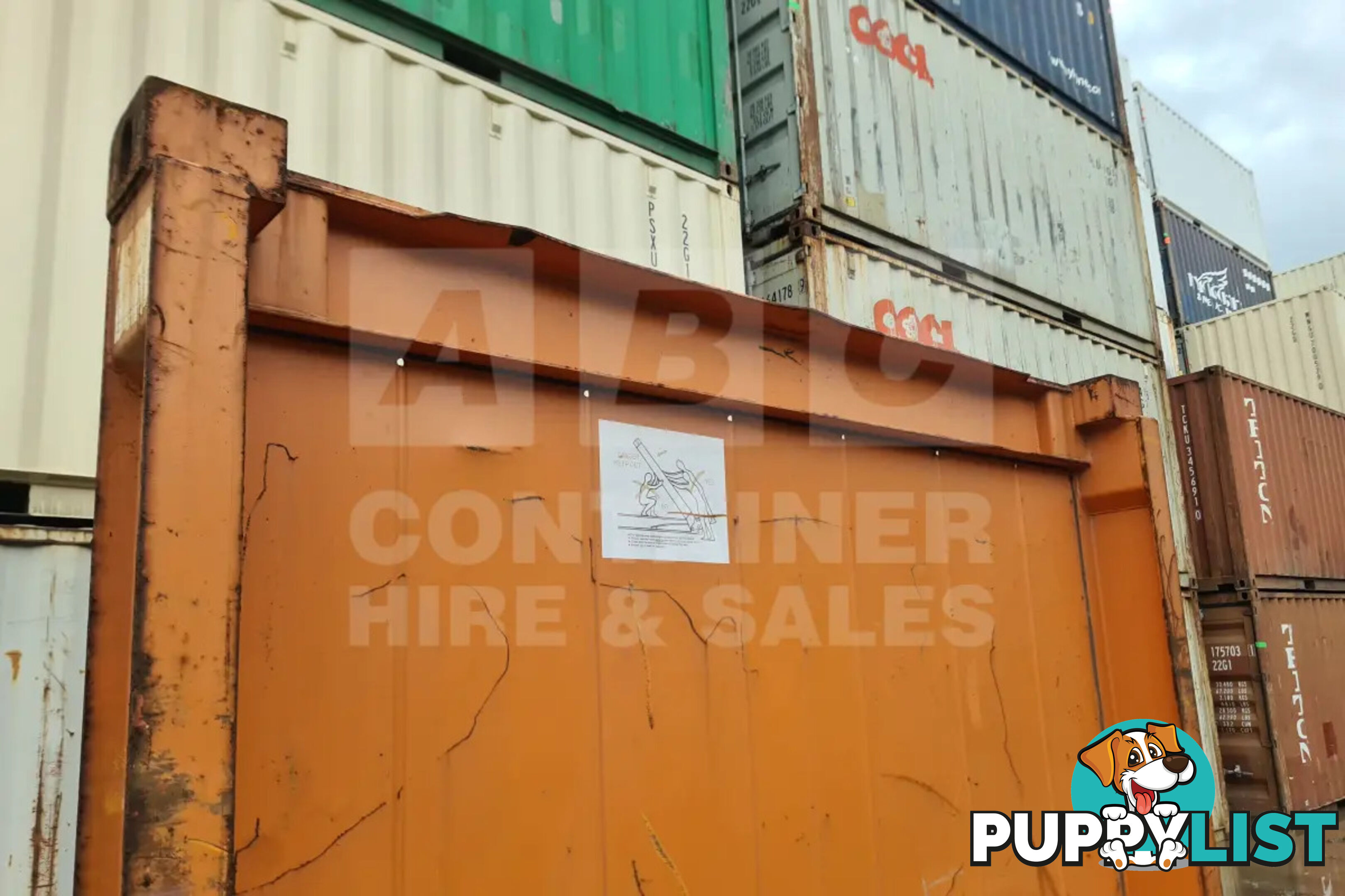 20' FLAT RACK SHIPPING CONTAINER (WITH COLLAPSIBLE ENDS)