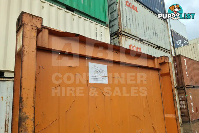 20' FLAT RACK SHIPPING CONTAINER (WITH COLLAPSIBLE ENDS)